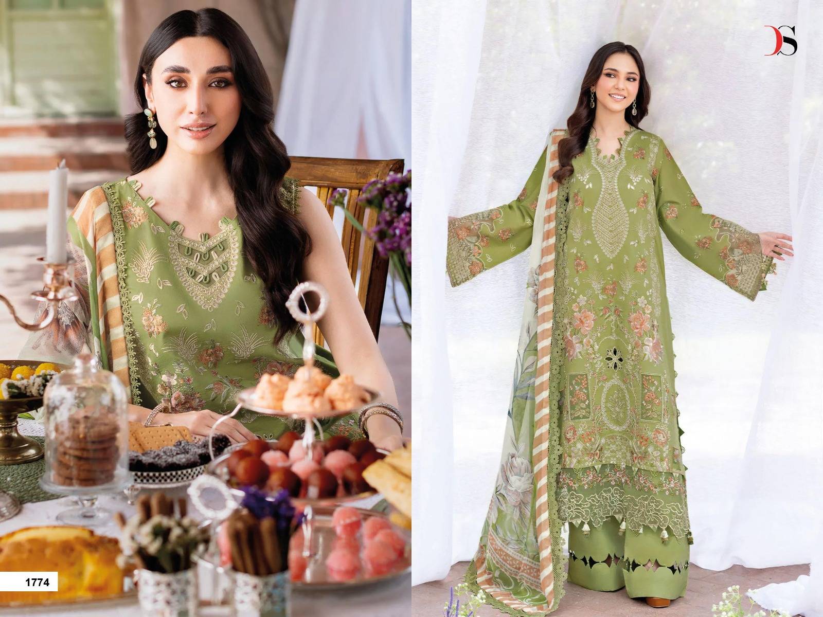RAMSHA LUXURY LAWN 2026 BY DEEPSY SUITS 1001 TO 1006 SERIES Pakistani Stylish Beautiful Colourful Printed & Embroidered Party Wear & Occasional Wear chiffon Dresses At Wholesale Price