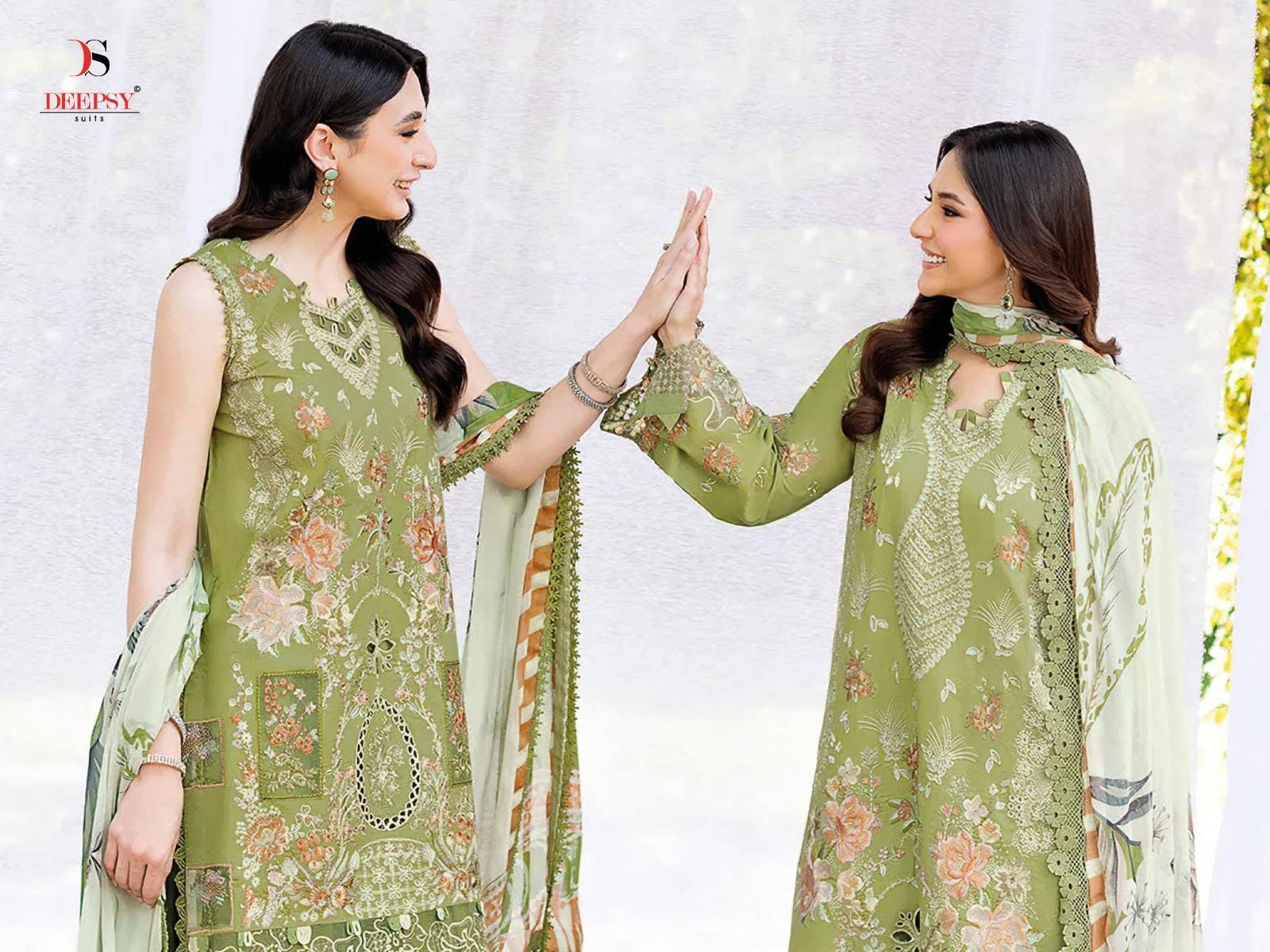 RAMSHA LUXURY LAWN 2026 BY DEEPSY SUITS 1001 TO 1006 SERIES Pakistani Stylish Beautiful Colourful Printed & Embroidered Party Wear & Occasional Wear chiffon Dresses At Wholesale Price