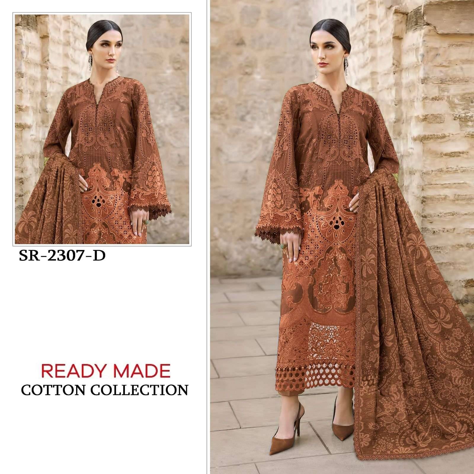 2307 COLORS Pakistani Readymade Suits BY Shree fabs 2307 A TO 2307 D SERIES Pakistani Stylish Beautiful Colourful Printed & Embroidered Party Wear & Occasional Wear cotton readymade Dresses At Wholesale Price
