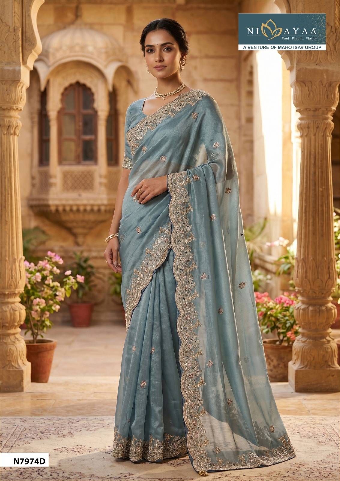 NIMAYA–DARITRI by MAHOTSAV 7762 series Indian Traditional Wear Silk sarees At Wholesale Price