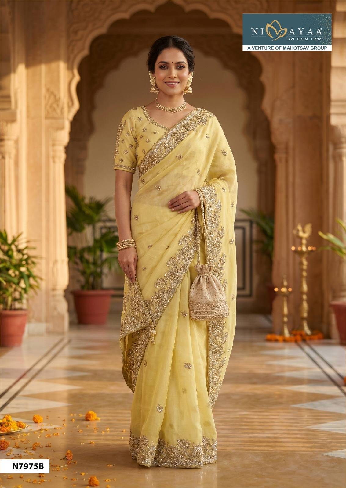 NIMAYA–DARITRI by MAHOTSAV 7762 series Indian Traditional Wear Silk sarees At Wholesale Price
