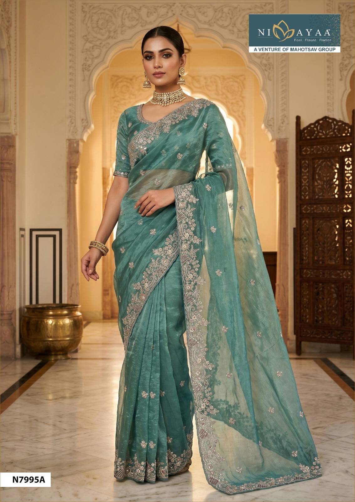 NIMAYA–DARITRI by MAHOTSAV 7762 series Indian Traditional Wear Silk sarees At Wholesale Price