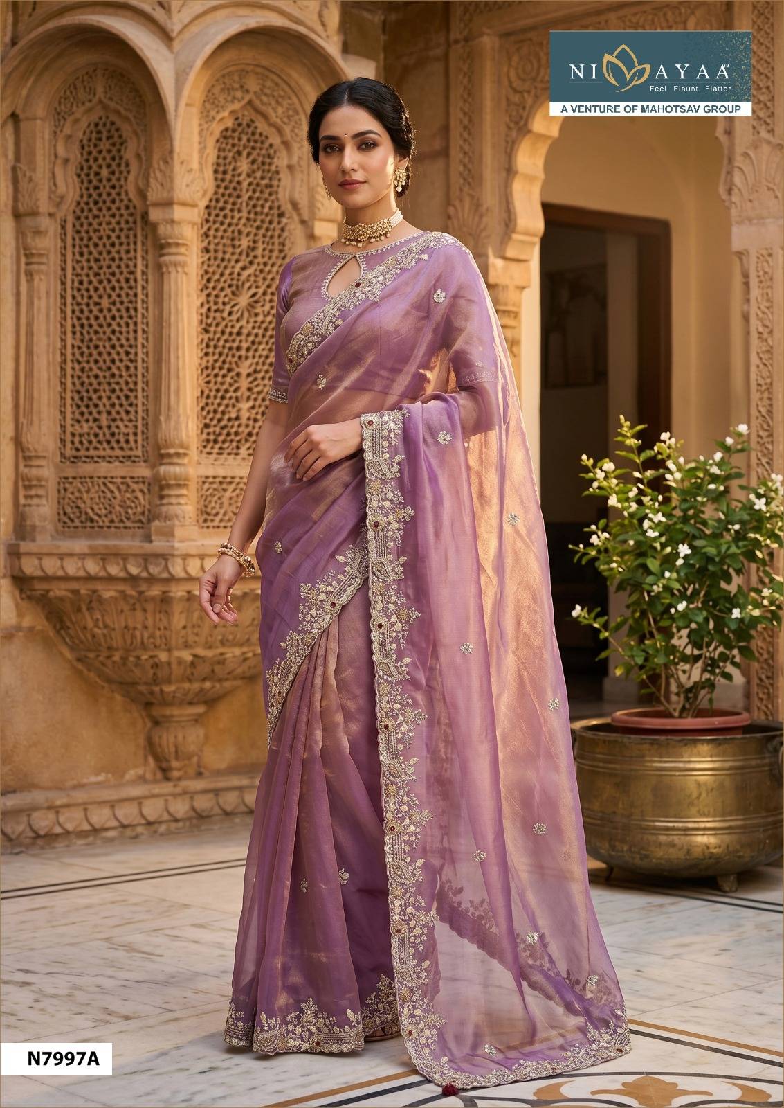 NIMAYA–DARITRI by MAHOTSAV 7762 series Indian Traditional Wear Silk sarees At Wholesale Price