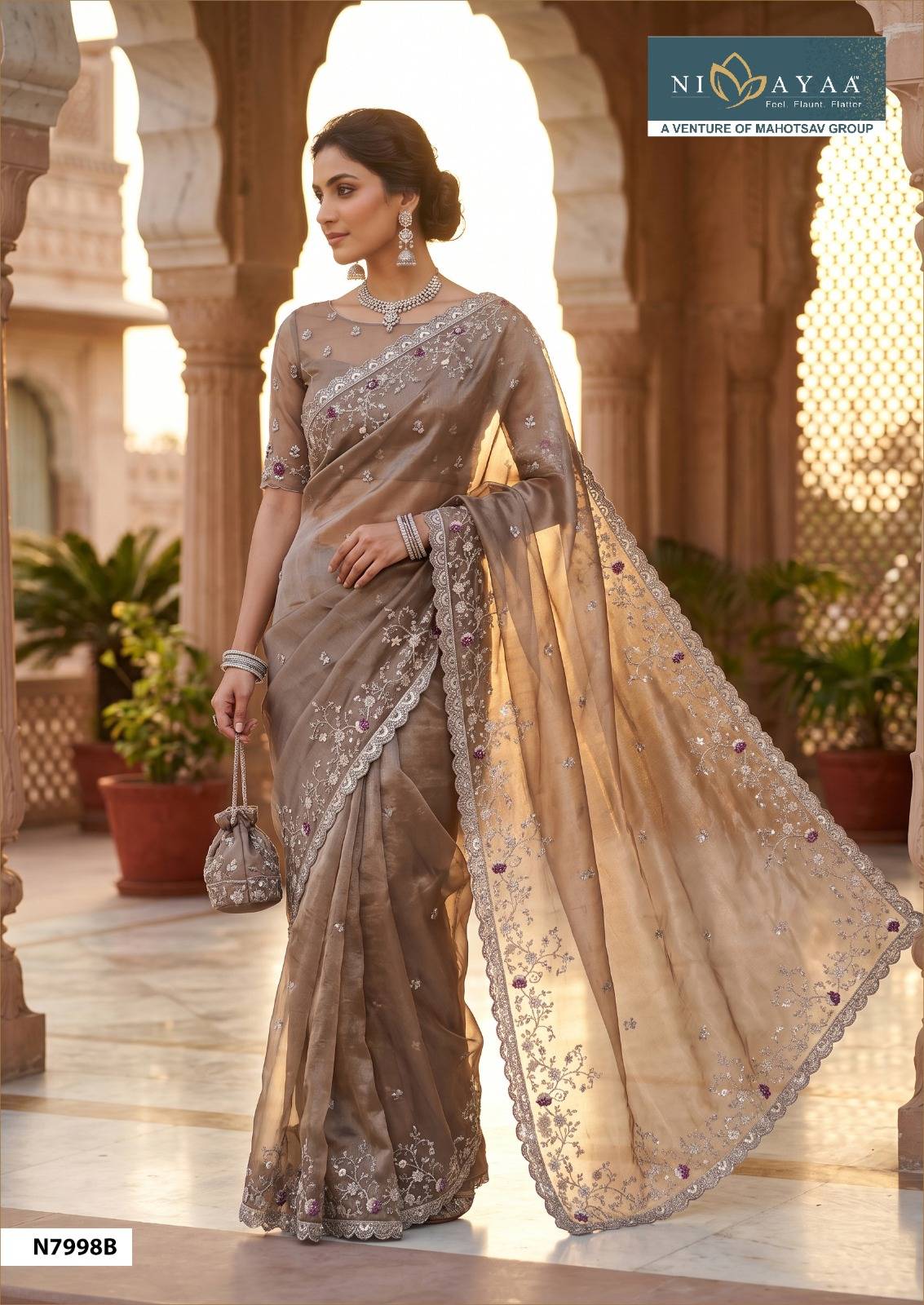 NIMAYA–DARITRI by MAHOTSAV 7762 series Indian Traditional Wear Silk sarees At Wholesale Price