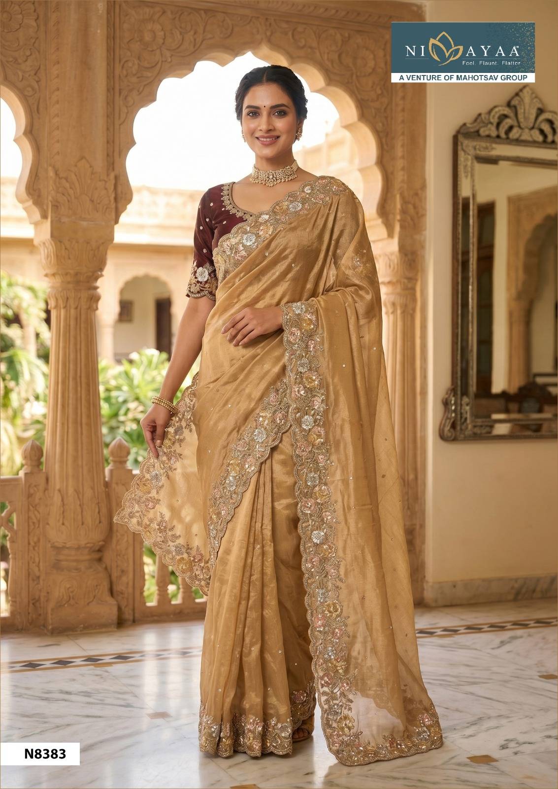 NIMAYA–DARITRI by MAHOTSAV 7762 series Indian Traditional Wear Silk sarees At Wholesale Price