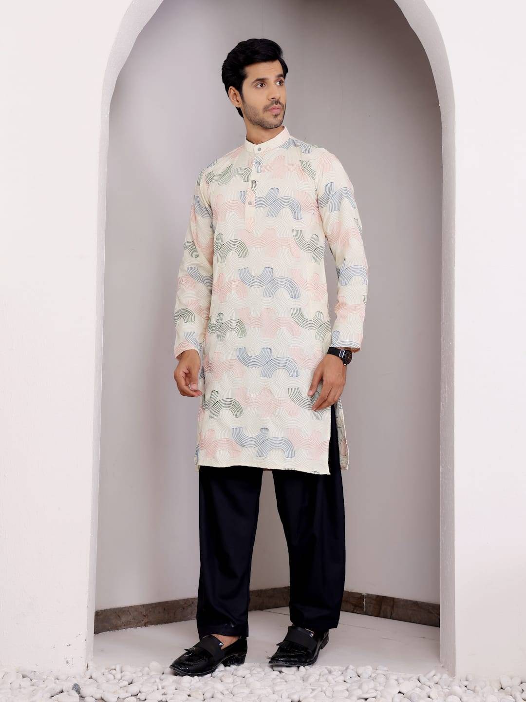 SALE MENS KURTA COLLECTION by Fashid wholesale Indian Traditional casual wear Mens kurtas At Wholesale Price