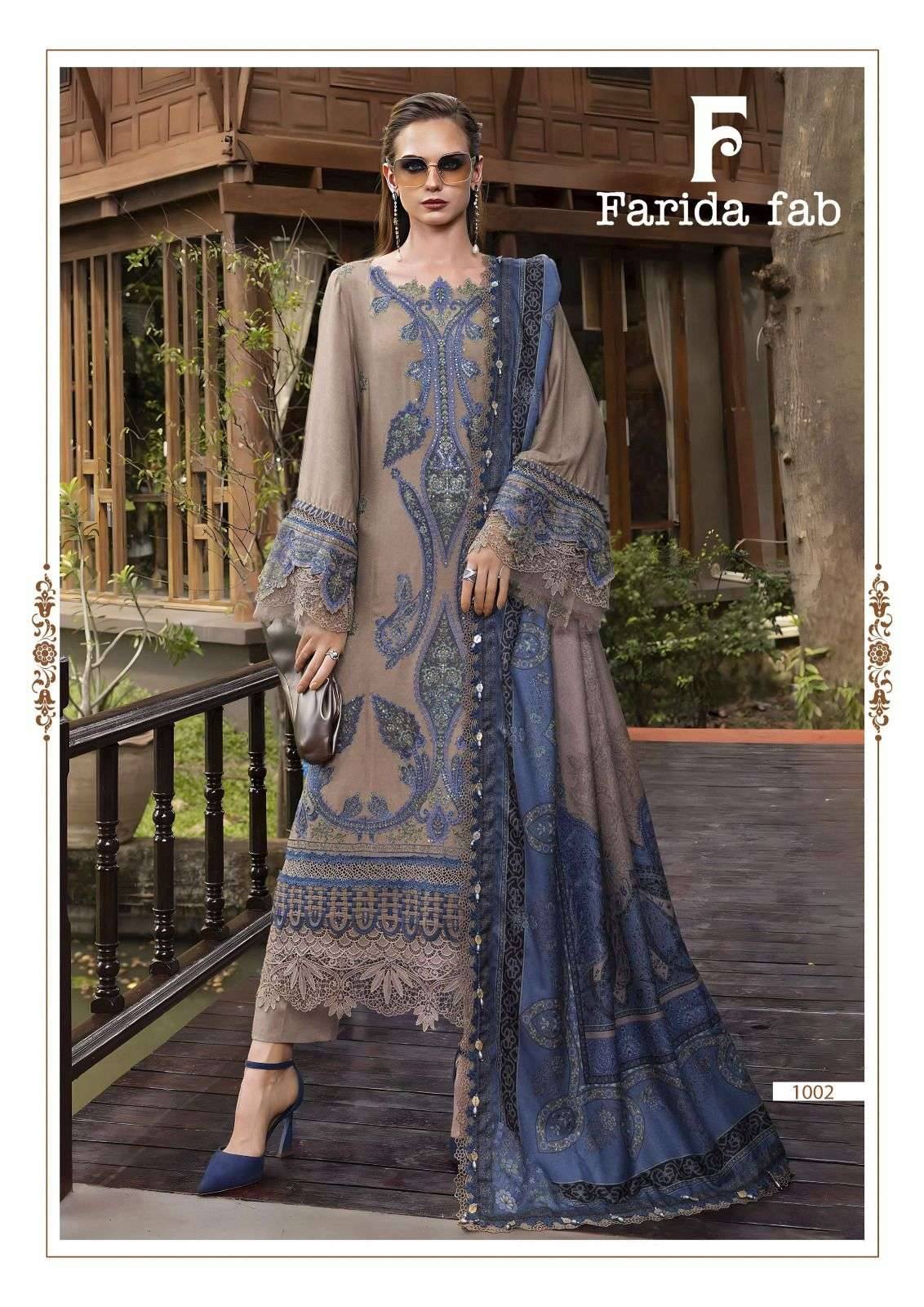 ELAF PREMIUM by  FARIDA FAB 1001 to 1006 series Pakistani Suits Colorful casual Wear cotton Readymade Dresses At Wholesale