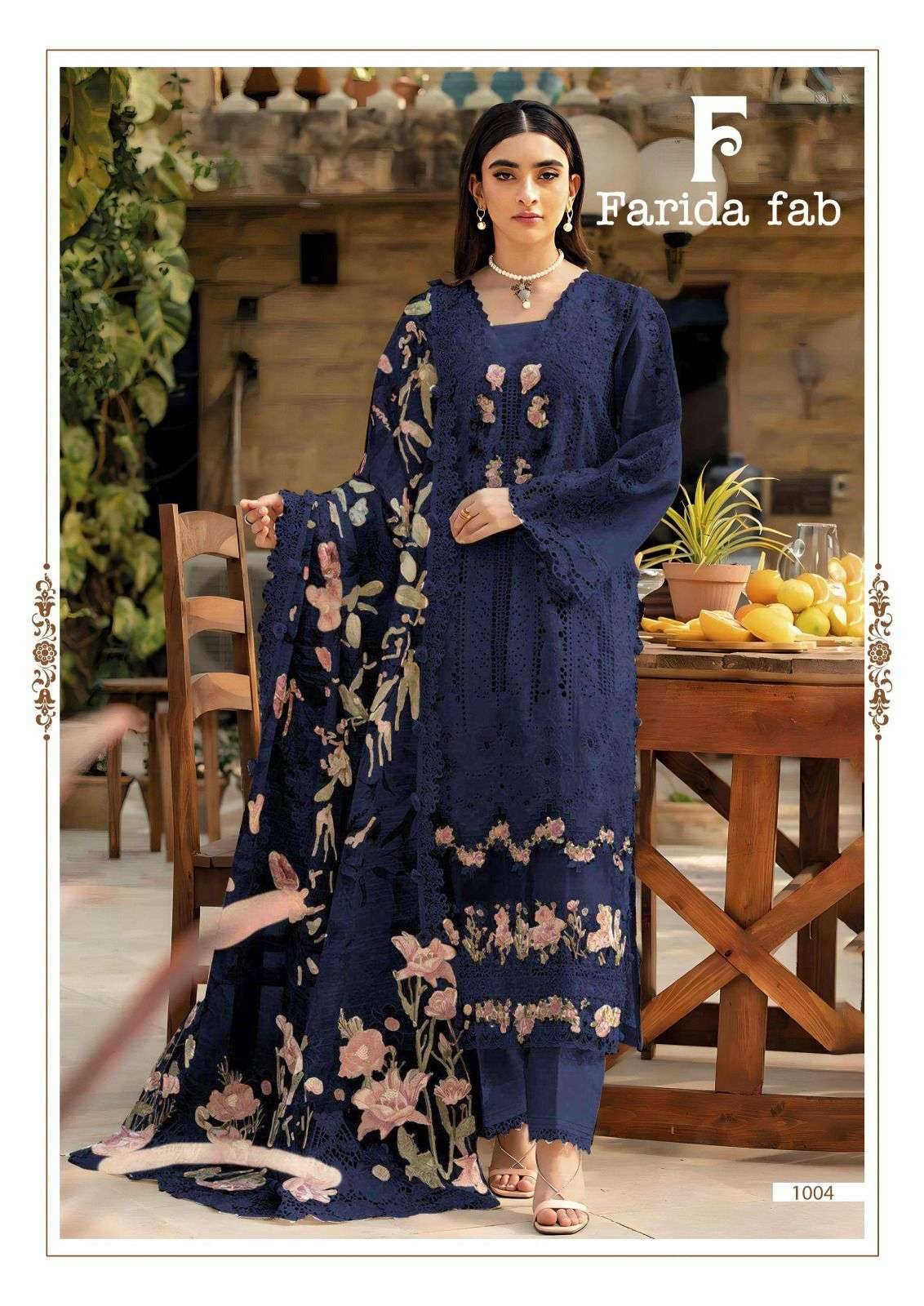 ELAF PREMIUM by  FARIDA FAB 1001 to 1006 series Pakistani Suits Colorful casual Wear cotton Readymade Dresses At Wholesale