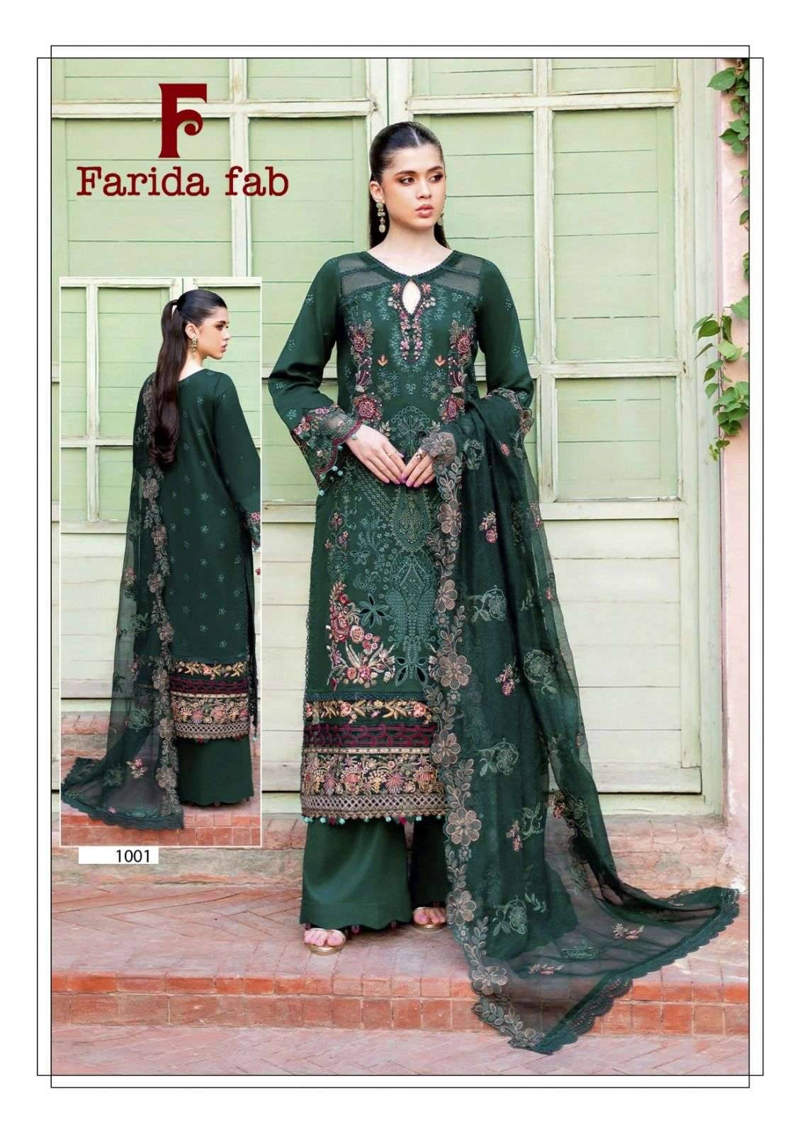 Charizma by FARIDA FAB 1001 to 1006 series Pakistani Suits Colorful casual Wear cotton Readymade Dresses At Wholesale