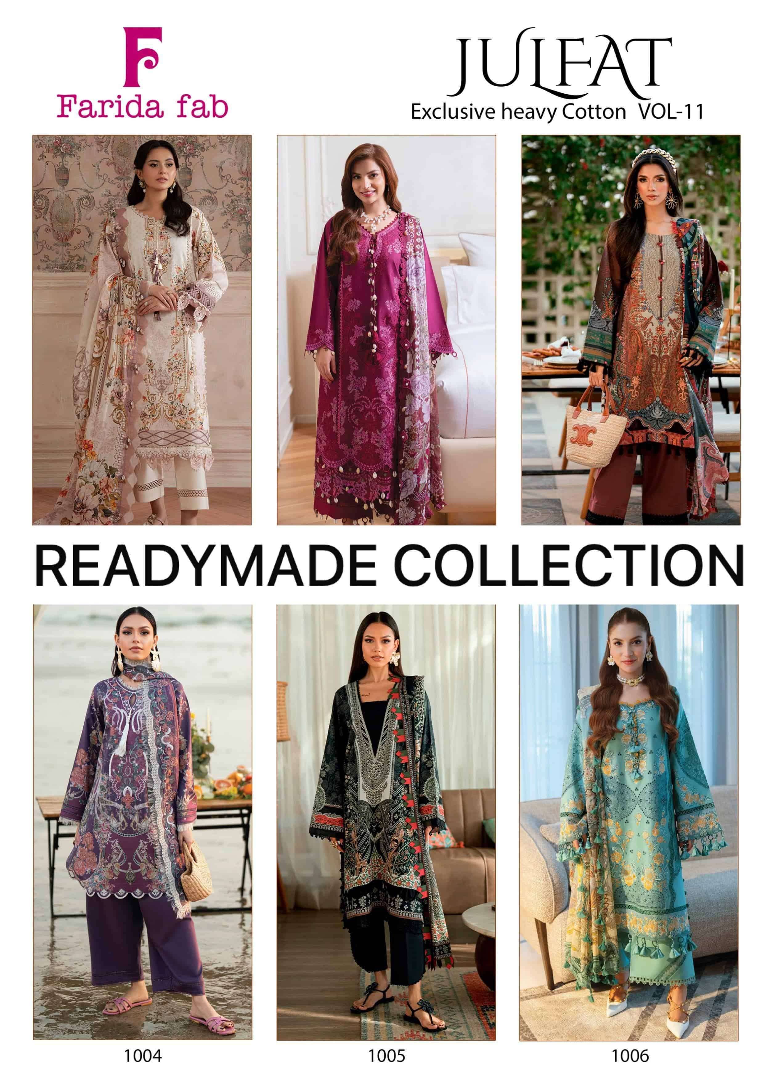Julfat Vol 11 by FARIDA FAB 1001 to 1006 series 