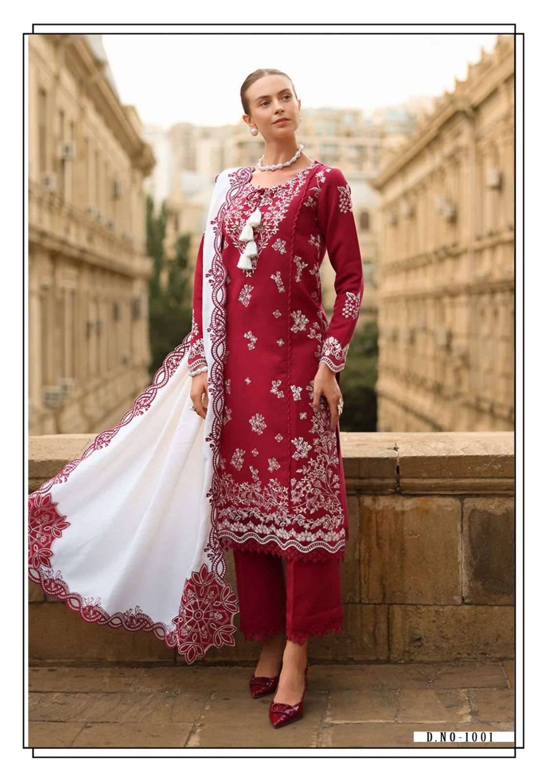 MAUSAMMRY by Hala 1001 to 1006 series Pakistani Suits Colorful casual Wear cotton Readymade Dresses At Wholesale