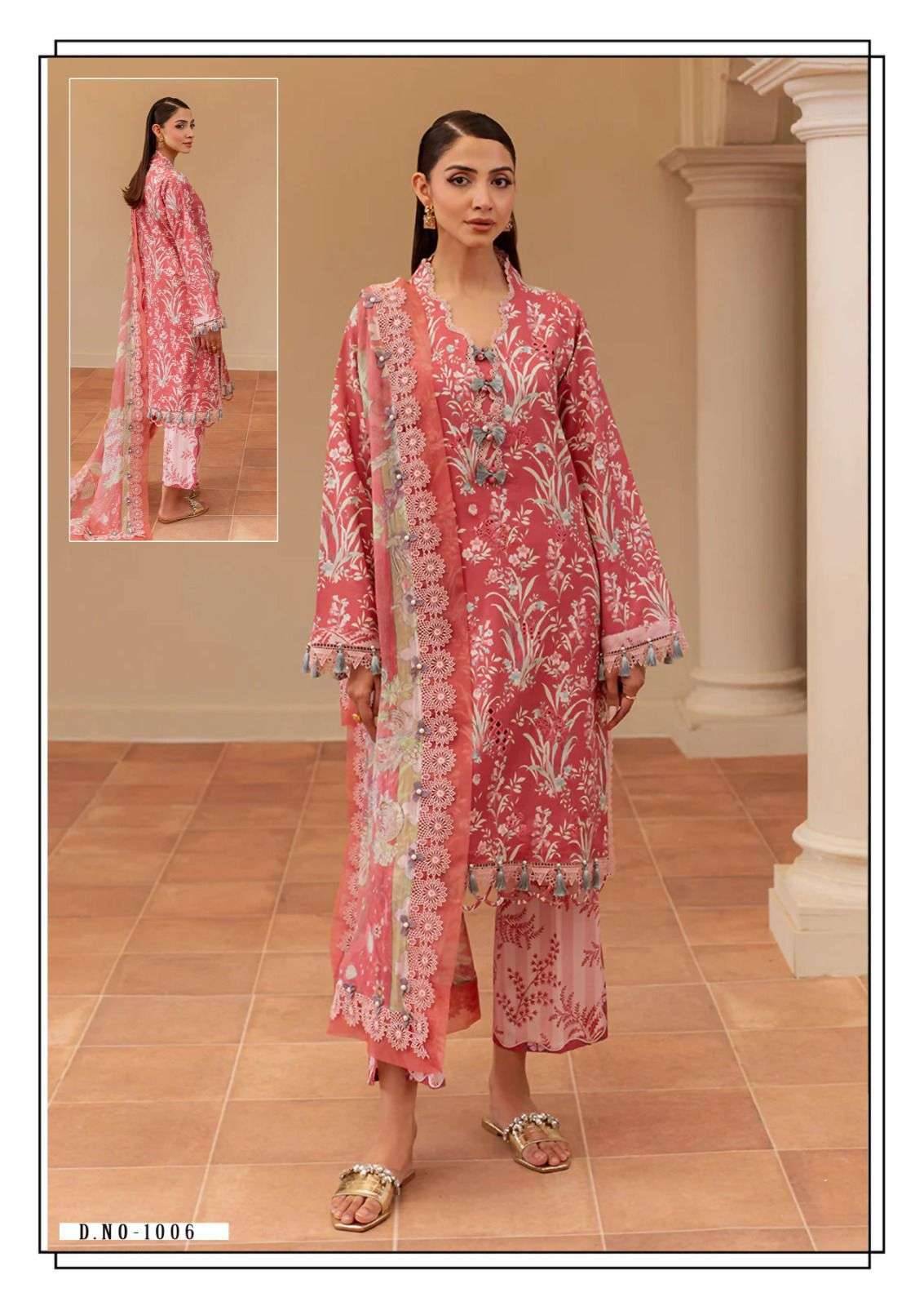 MAUSAMMRY by Hala 1001 to 1006 series Pakistani Suits Colorful casual Wear cotton Readymade Dresses At Wholesale