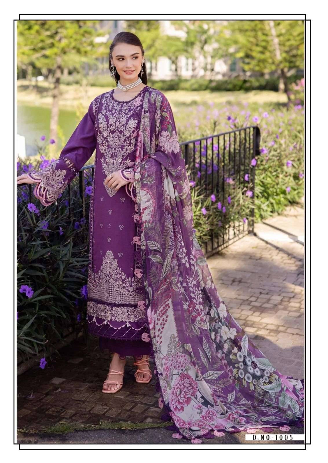 MAUSAMMRY by Hala 1001 to 1006 series Pakistani Suits Colorful casual Wear cotton Readymade Dresses At Wholesale