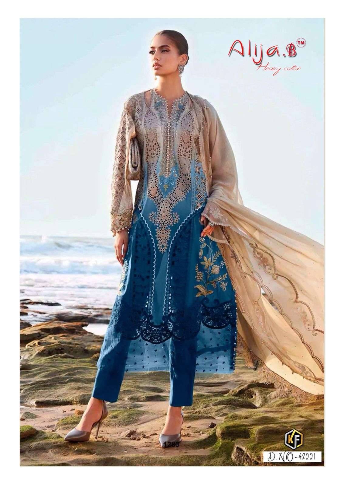 ALIJA B VOL 42 by Keval fab 42001 to 42006 series Pakistani Suits Colorful casual Wear cotton Readymade Dresses At Wholesale