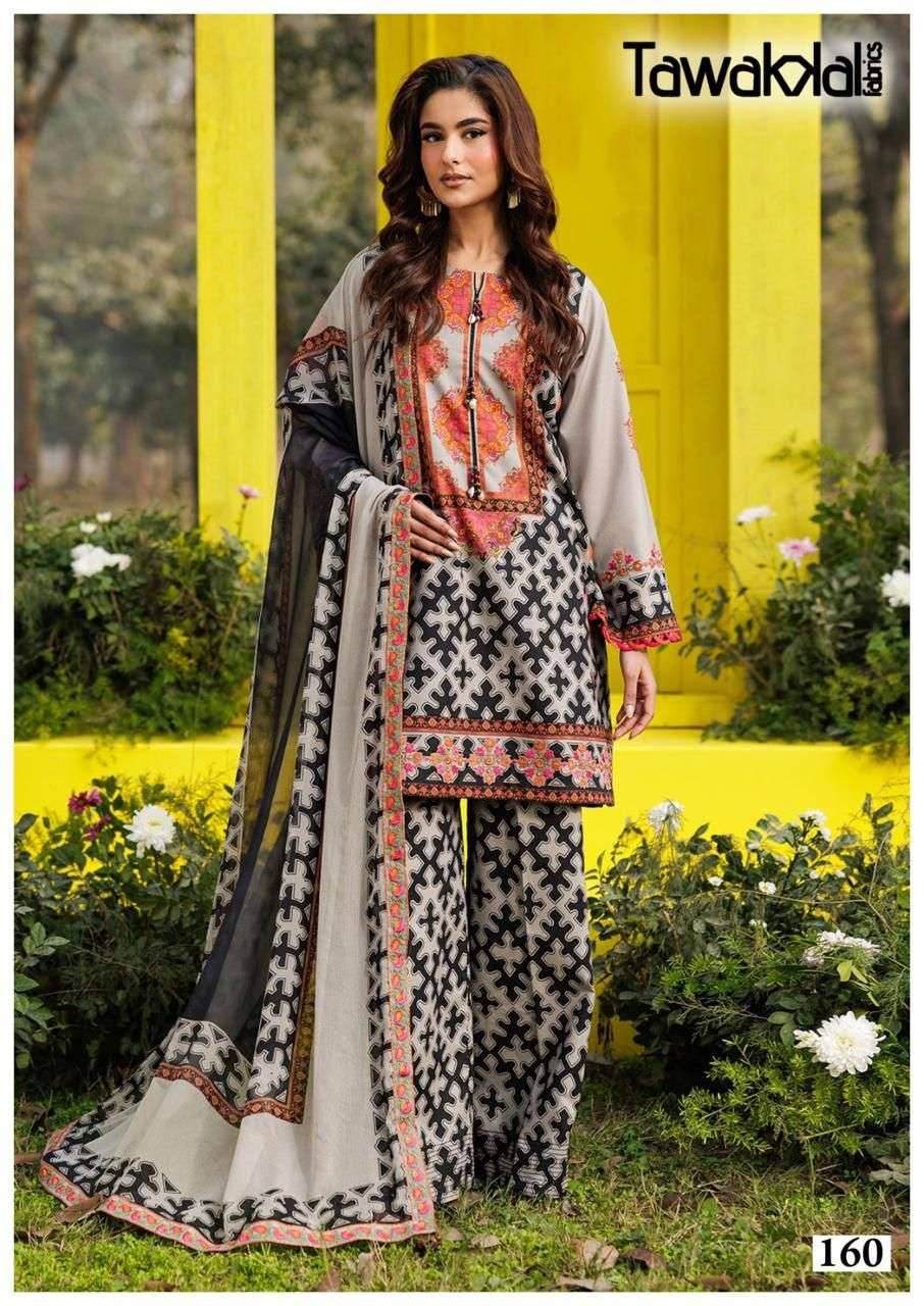 Gulaal classy luxury cotton vol 16 by TAWAKKAL FABRICS 151 to 160 series Pakistani Suits Colorful casual Wear cotton Readymade Dresses At Wholesale