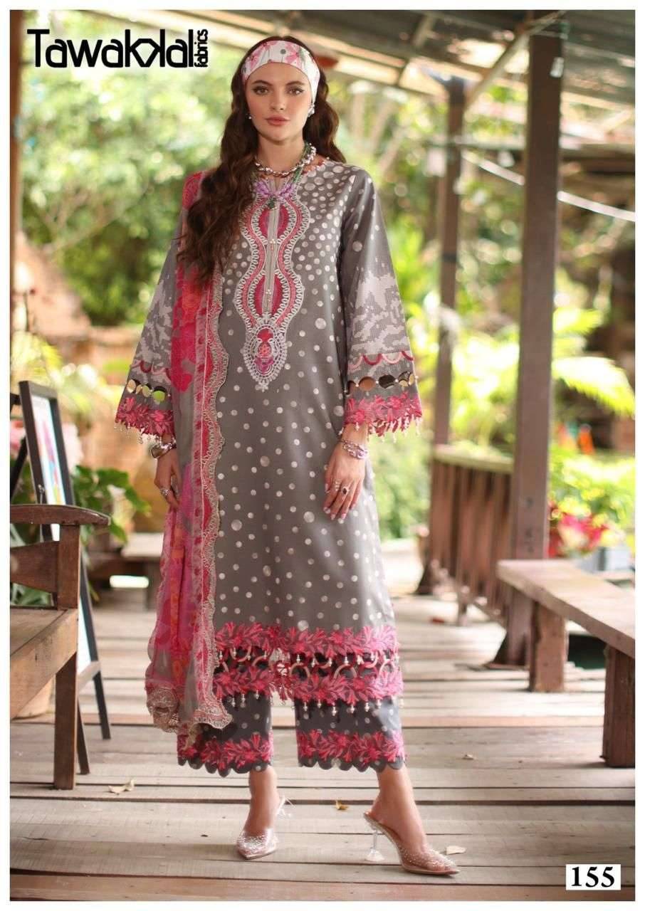 Gulaal classy luxury cotton vol 16 by TAWAKKAL FABRICS 151 to 160 series Pakistani Suits Colorful casual Wear cotton Readymade Dresses At Wholesale