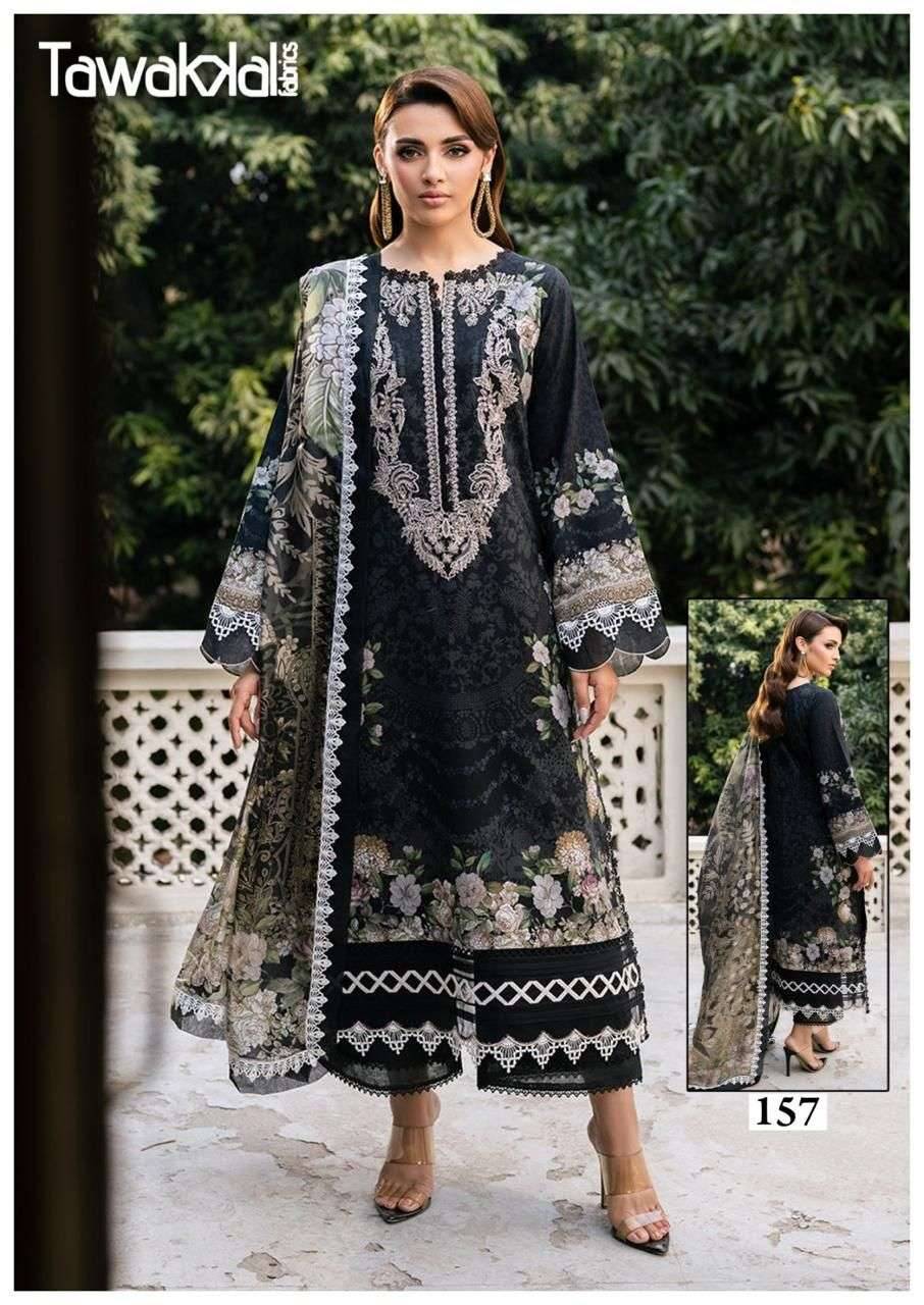 Gulaal classy luxury cotton vol 16 by TAWAKKAL FABRICS 151 to 160 series Pakistani Suits Colorful casual Wear cotton Readymade Dresses At Wholesale