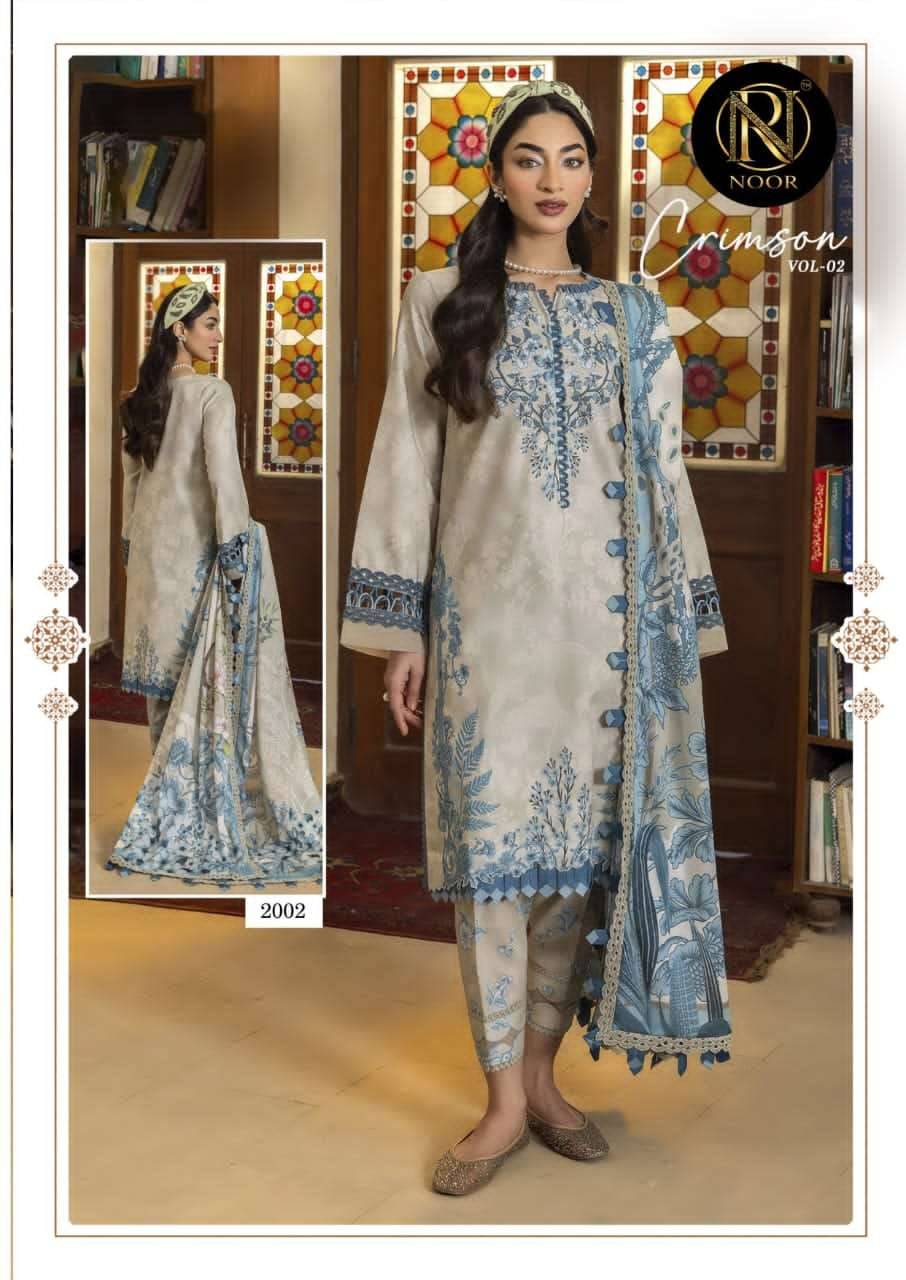 CRIMSON VOL-2 by Noor 2001 to 2006 series Pakistani Suits Colorful casual Wear cotton Readymade Dresses At Wholesale