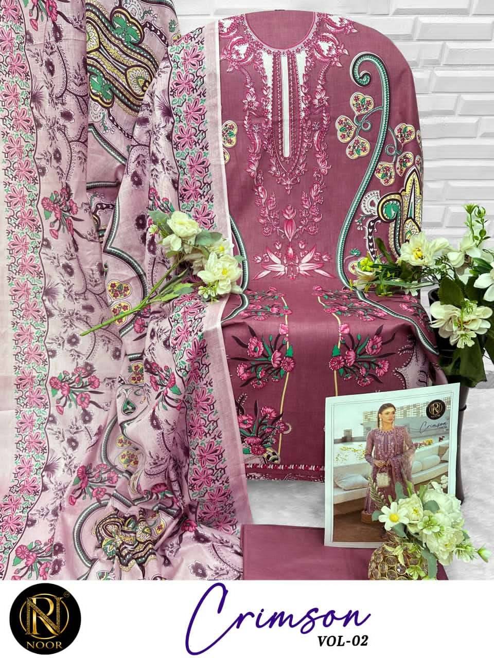 CRIMSON VOL-2 by Noor 2001 to 2006 series Pakistani Suits Colorful casual Wear cotton Readymade Dresses At Wholesale