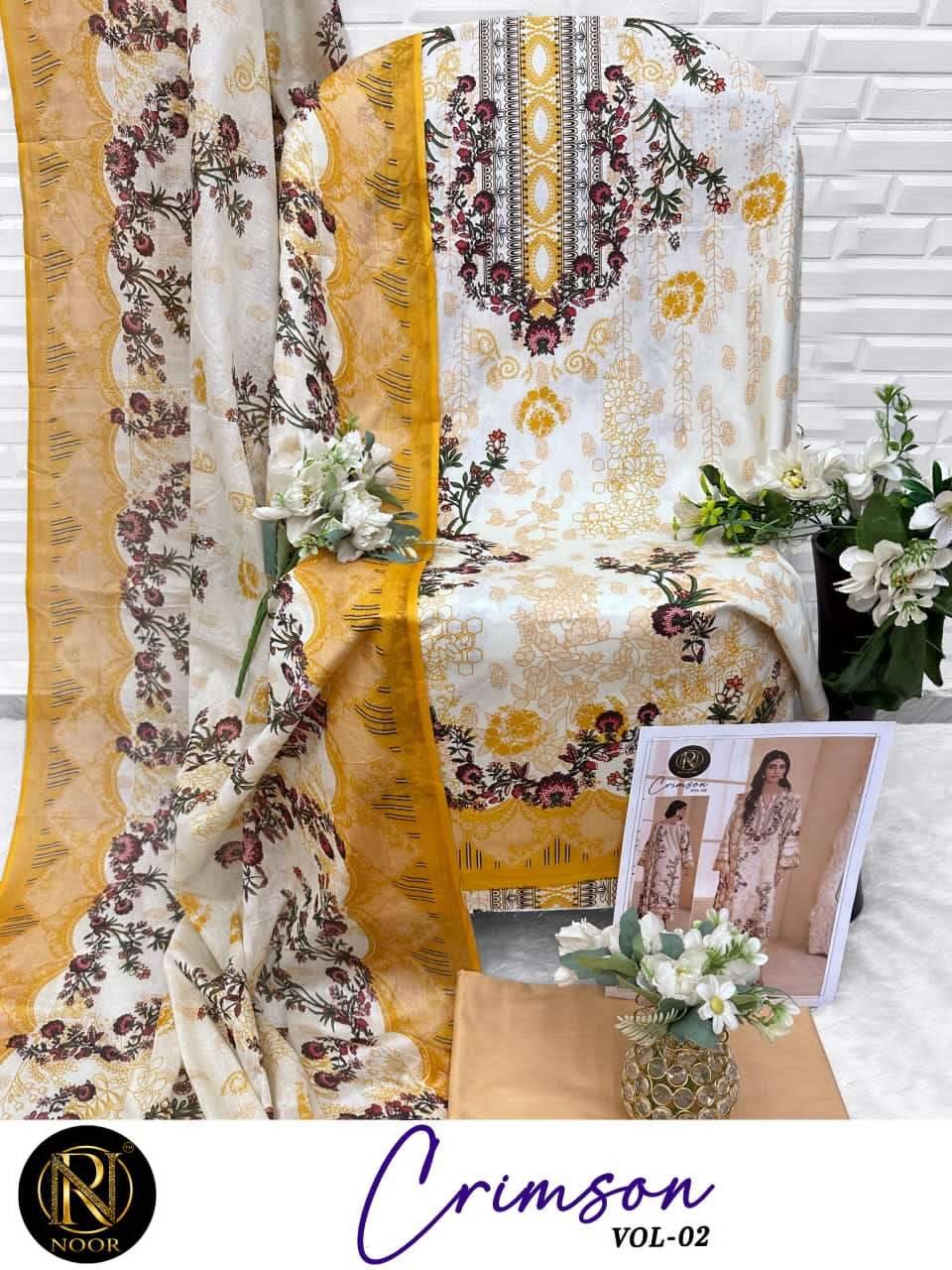 CRIMSON VOL-2 by Noor 2001 to 2006 series Pakistani Suits Colorful casual Wear cotton Readymade Dresses At Wholesale