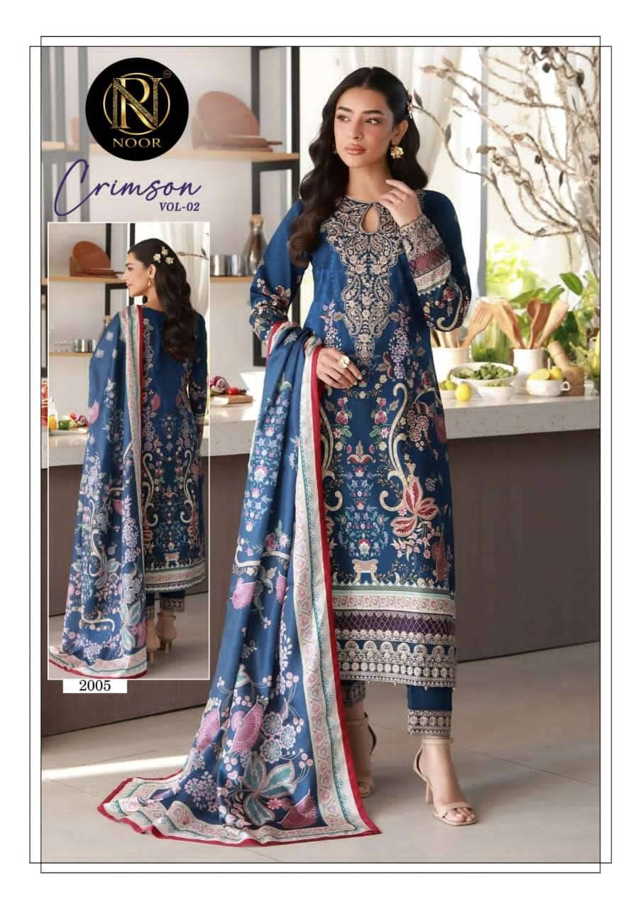 CRIMSON VOL-2 by Noor 2001 to 2006 series Pakistani Suits Colorful casual Wear cotton Readymade Dresses At Wholesale