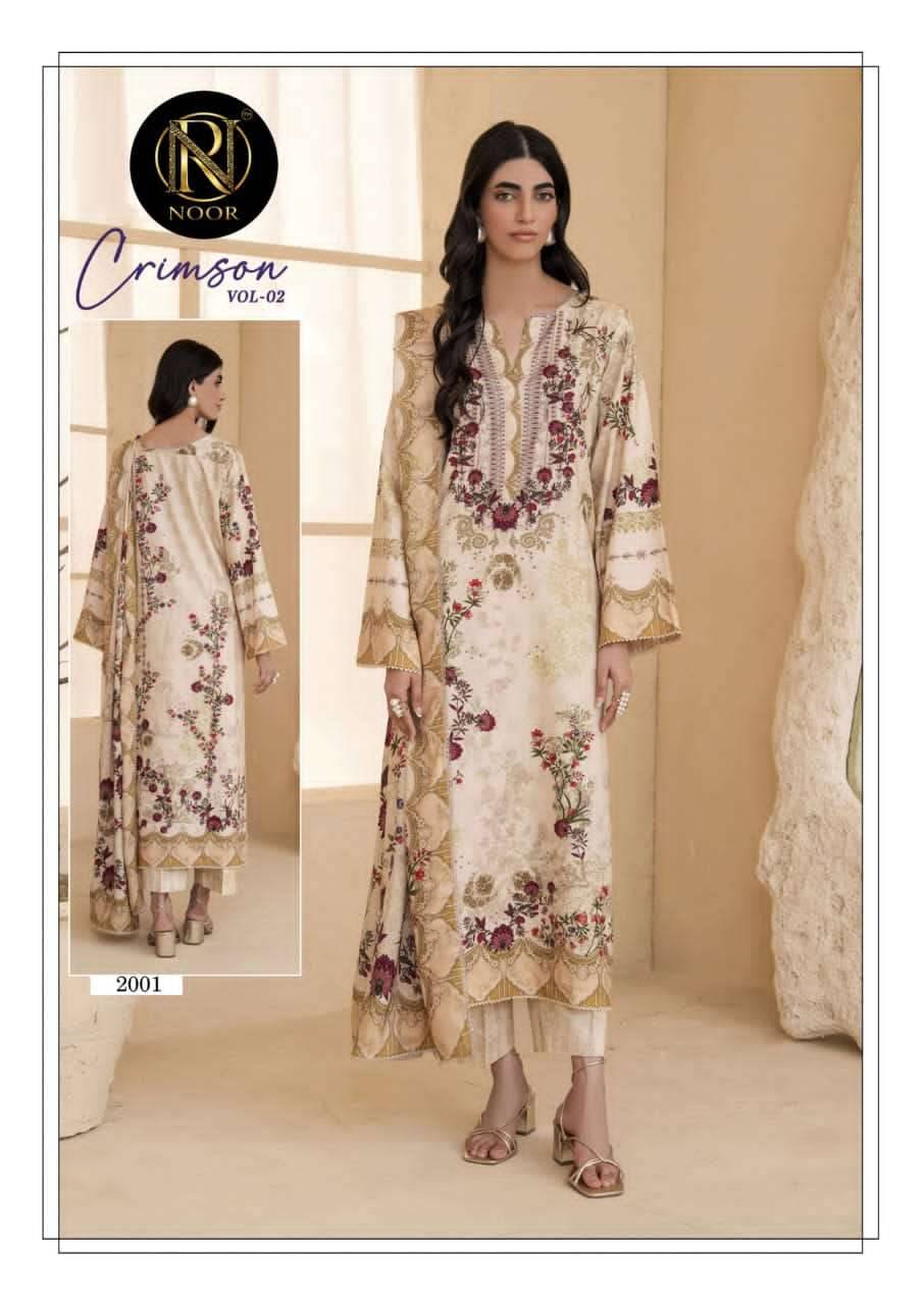 CRIMSON VOL-2 by Noor 2001 to 2006 series Pakistani Suits Colorful casual Wear cotton Readymade Dresses At Wholesale
