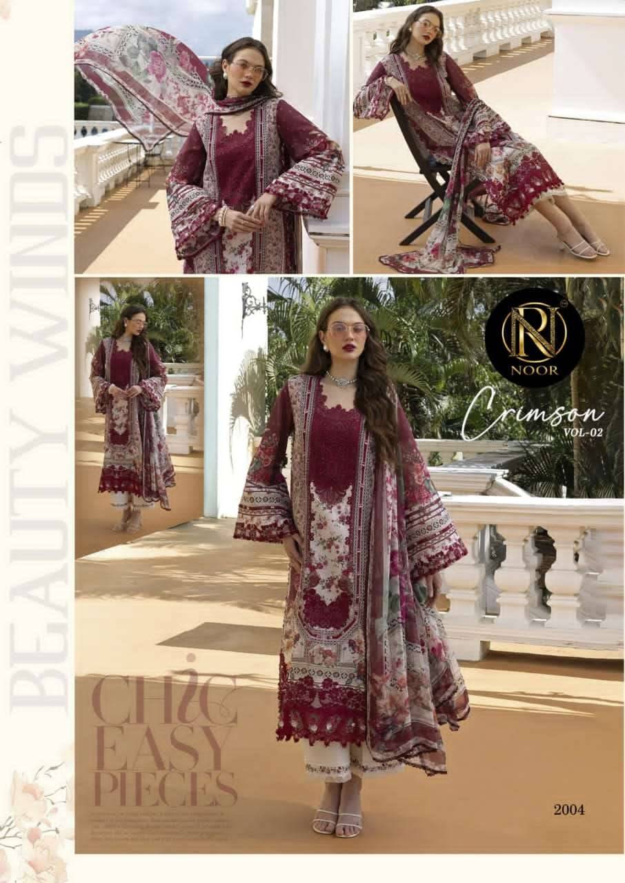 CRIMSON VOL-2 by Noor 2001 to 2006 series Pakistani Suits Colorful casual Wear cotton Readymade Dresses At Wholesale