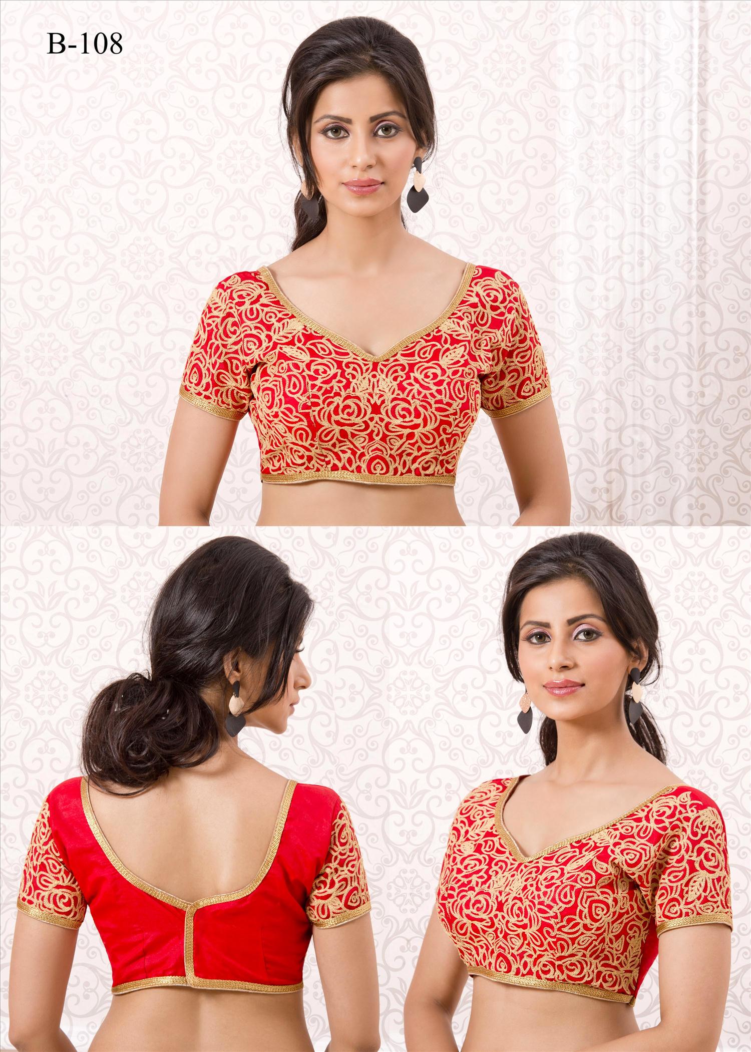 Designer Blouse Vol-1 By Varsiddhi Fashions 101 To 111 Series Beautiful Stylish Designer Embroidered Banglori Silk Blouse At Wholesale Price