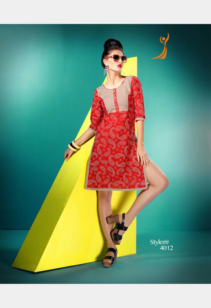 Fashion Filler Vol-4 By Peehu 4001 To 4012 Series Western Beautiful Colourful Stylish Designer Printed Casual Wear Lawn Cotton Kurtis At Wholesale Price