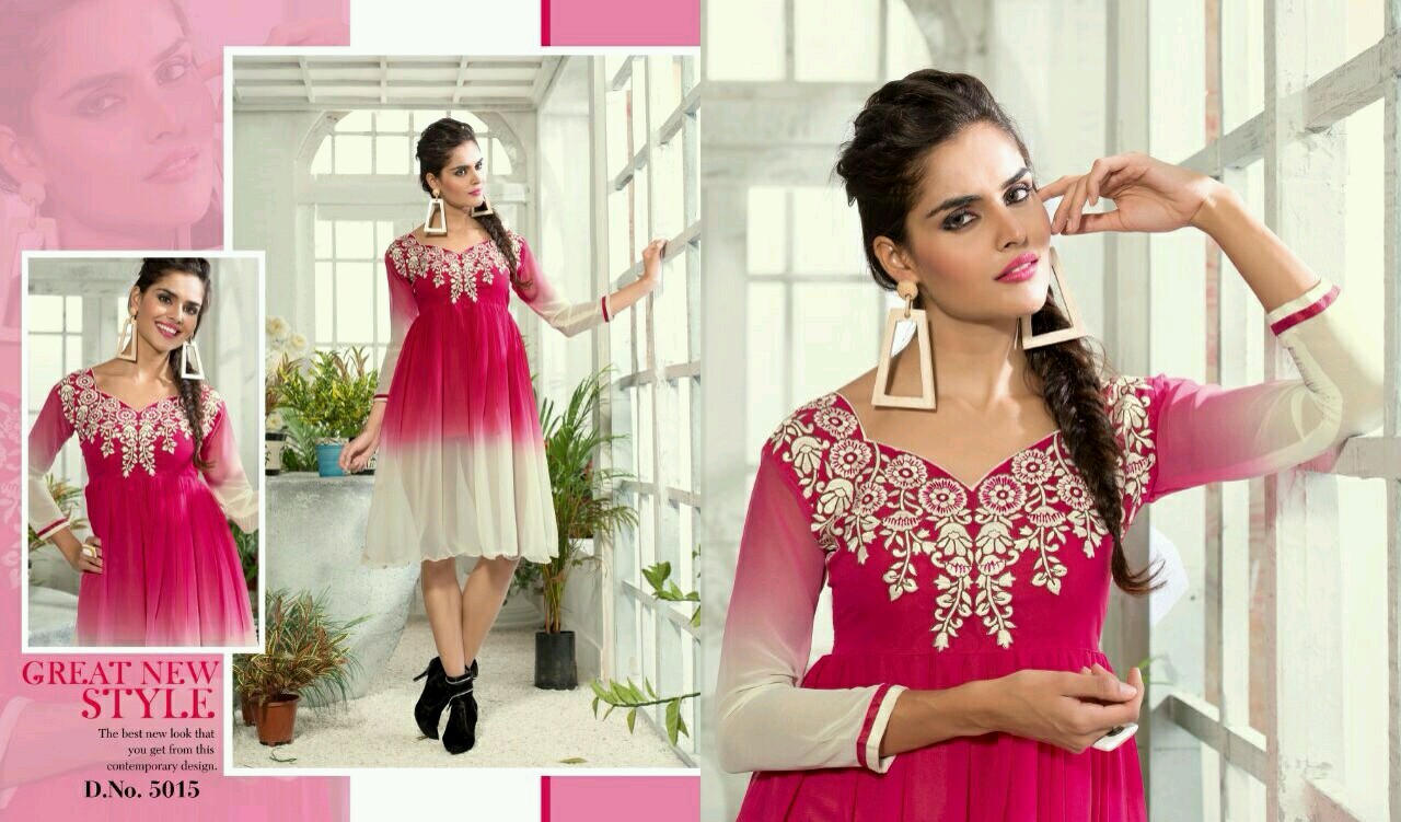 Levisha 5013 To 5022 Series By M.pankaj Fashion Western Beautiful Stylish Designer Embroidered Party Wear Georgette Kurtis At Wholesale Price