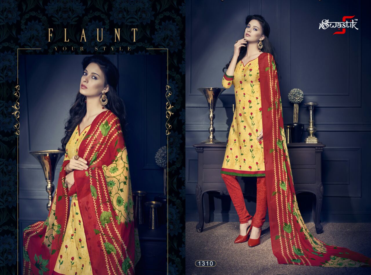 Swastik Vol-31 By Anmol Tex 1301 To 1318 Series Beautiful Colourful Stylish Designer Floral Printed Casual Wear American Crape Dresses At Wholesale Price