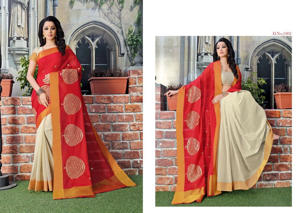Khoobsurat By Aishwarya 1001 To 1010 Series Indian Ethnic Stylish Designer Printed Casual Wear Ethnic Wear Silk Sarees At Wholesale Price
