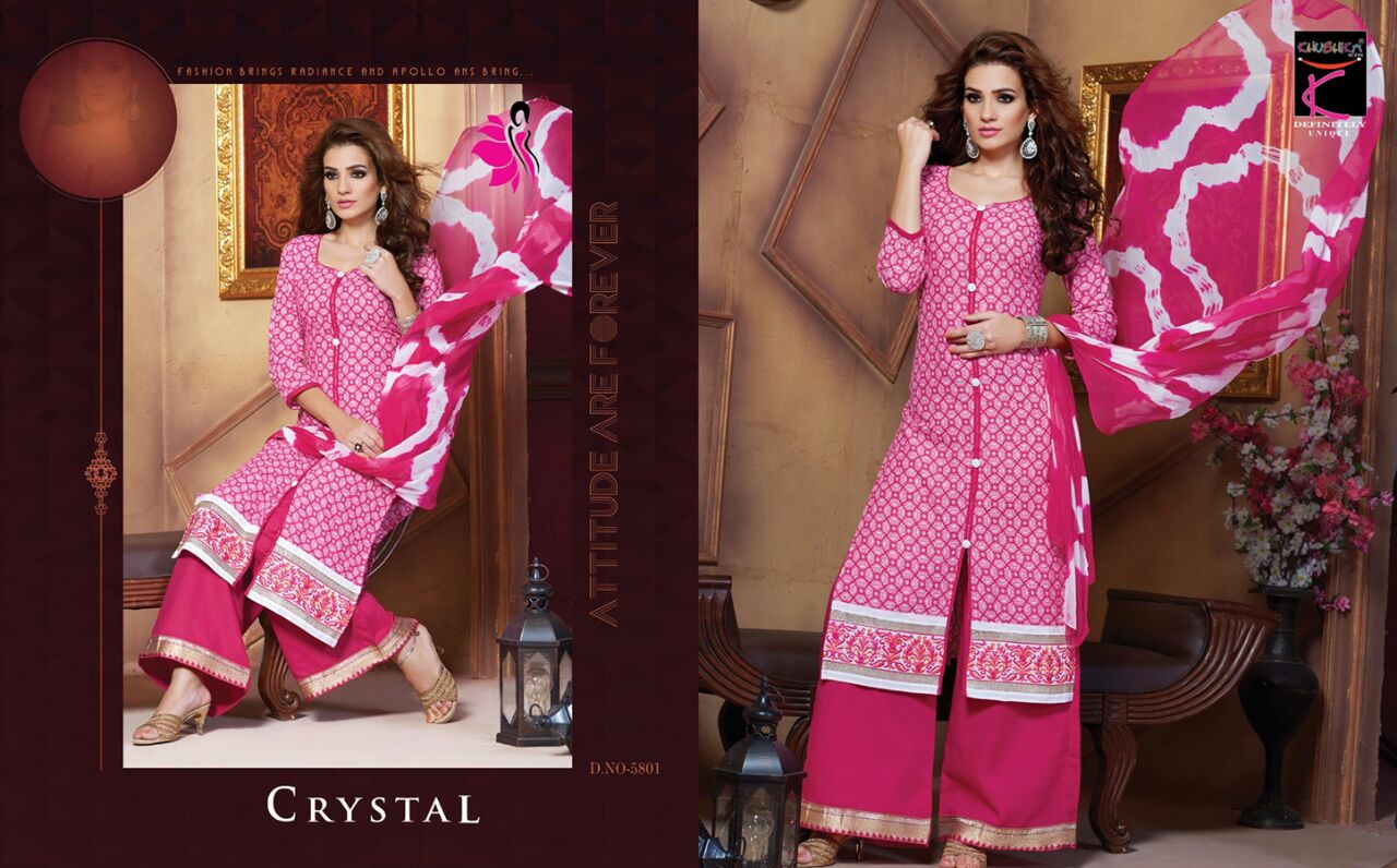 Crystal By Khushika 5801 To 5811 Series Beautiful Stylish Designer Printed Casual Wear Ethnic Wear Cotton Dresses At Wholesale Price