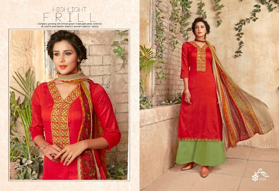 Raj Bari-1 1001 To 1008 Series By K. Vidhan Creation Beautiful Colorful Ethnic Stylish Party Wear Occasional Wear Casual Wear Printed Cotton Dresses At Wholesale Price