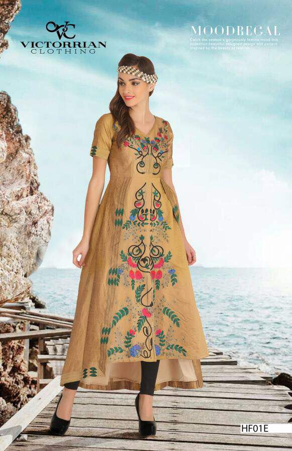 Kosh 01 Series By Victorian Clothing Beautiful Embroidered Stylish Colorful Fancy Pretty Party Wear Occasional Wear Casual Wear Printed Kurti With Bottom At Wholesale Price