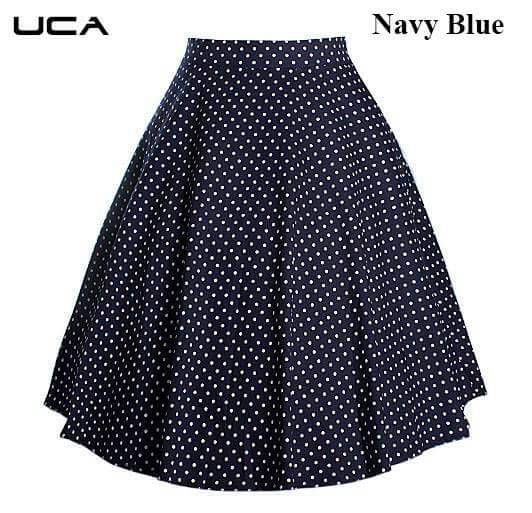 Polka Dot Skirt 01 To 06 Series By Uca Beautiful Colourful Stylish Fancy Pretty Party Wear Occasional Wear Casual Wear Printed Skirt At Wholesale Price