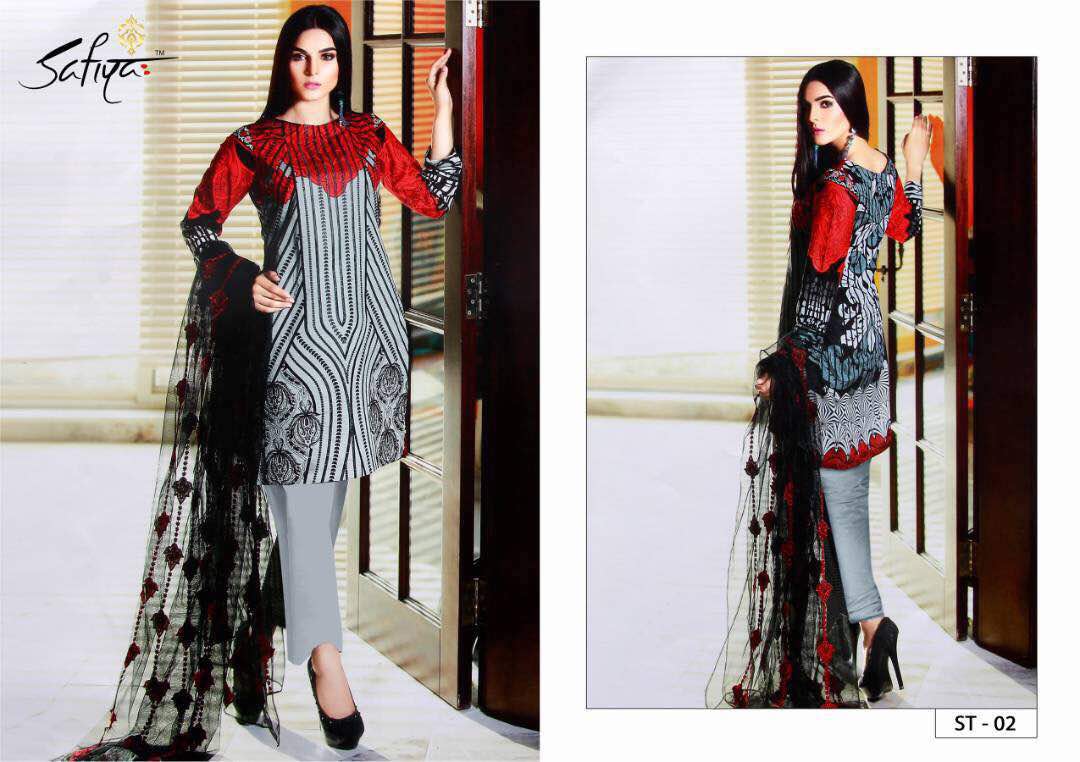 Subhataa 1 To 6 Series By Safiya Collection Beautiful Embroidered Stylish Colourful Fancy Pretty Party Wear Casual Wear Occasional Wear Printed Dresses At Wholesale Price