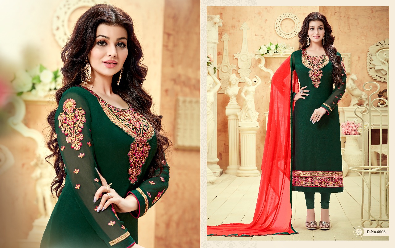 Nakshatra Vol-6 By Antique Creation 6001 To 6008 Series Indian Designer Suits Bollywood Ethnic Wear With Embroidered Work Colorful Stylish Fancy Party Wear & Occasional Wear Georgette Dresses At Wholesale Price