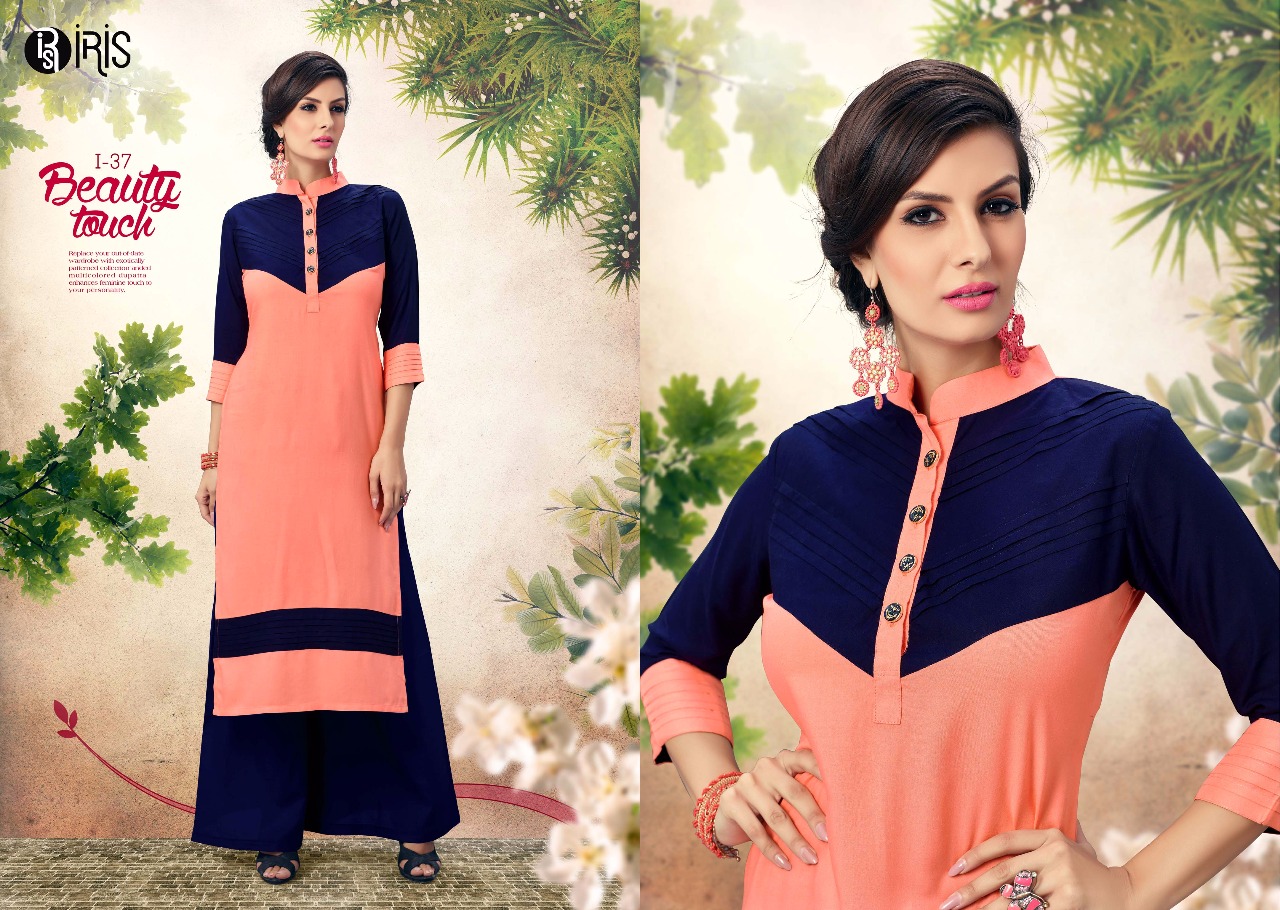 Plush By Iris 35 To 44 Series Stylish Beautiful Colorful Fancy Ethnic Wear & Casual Wear Rayon Cotton Printed Kurtis At Wholesale Price