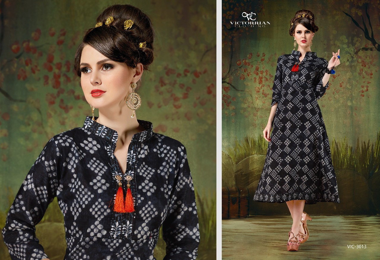 Reload Vol-4 By Victorrian Clothing 3011 To 3016 Series Stylish Beautiful Colorful Fancy Casual Wear & Ready To Wear Pure Cotton Printed Kurtis At Wholesale Price