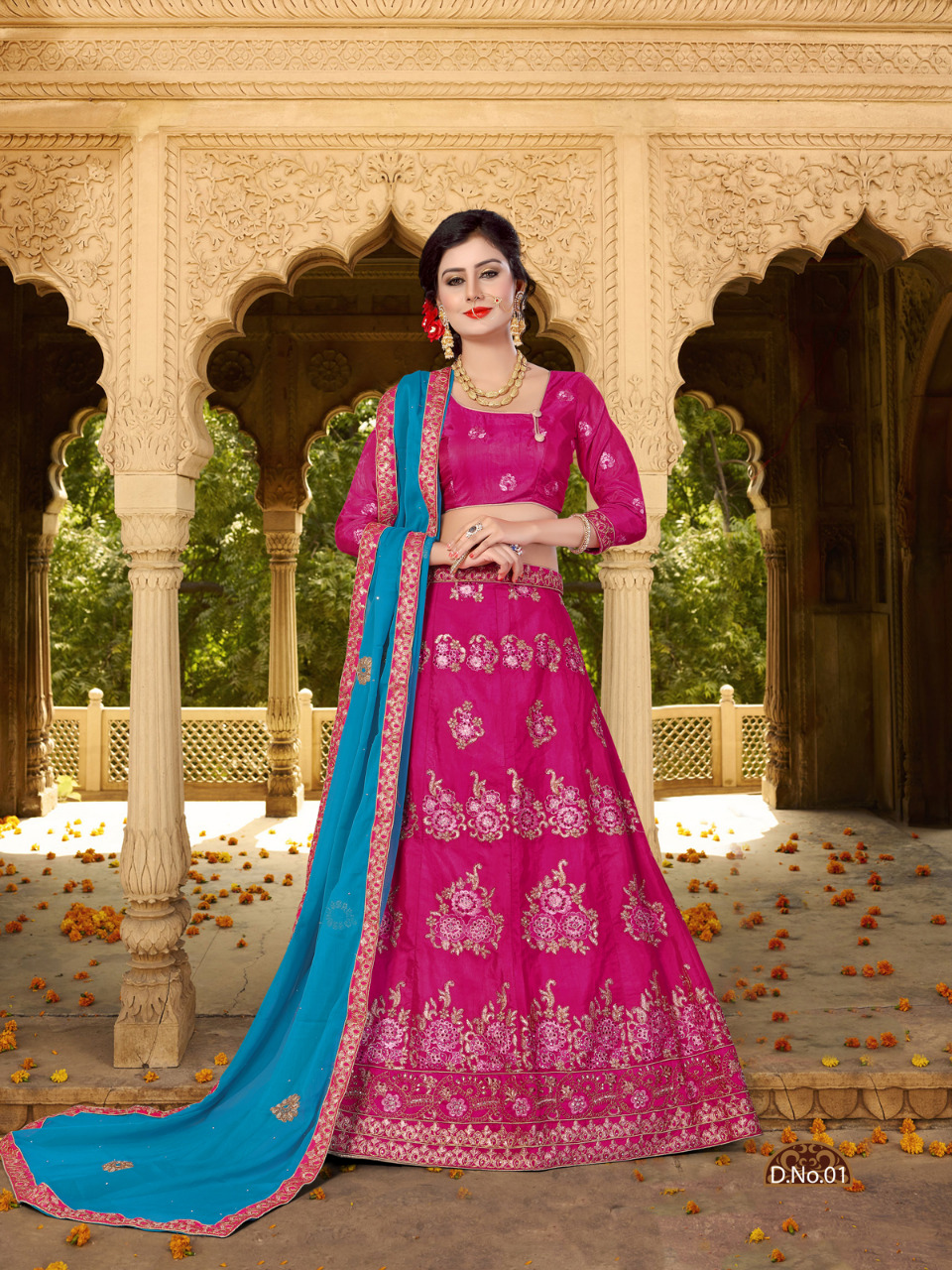 Mangalam By Sanskar Style 01 To 09 Series Designer Beautiful Colorful Wedding Collection Occasional Wear & Party Wear Silk Embroidery Lehengas At Wholesale Price