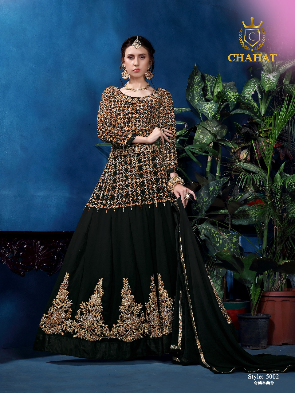 Bilal By Chahat 5001 To 5004 Series Designer Festive Collection Anarkali Suits Beautiful Stylish Fancy Colorful Party Wear & Occasional Wear Georgette Dresses At Wholesale Price