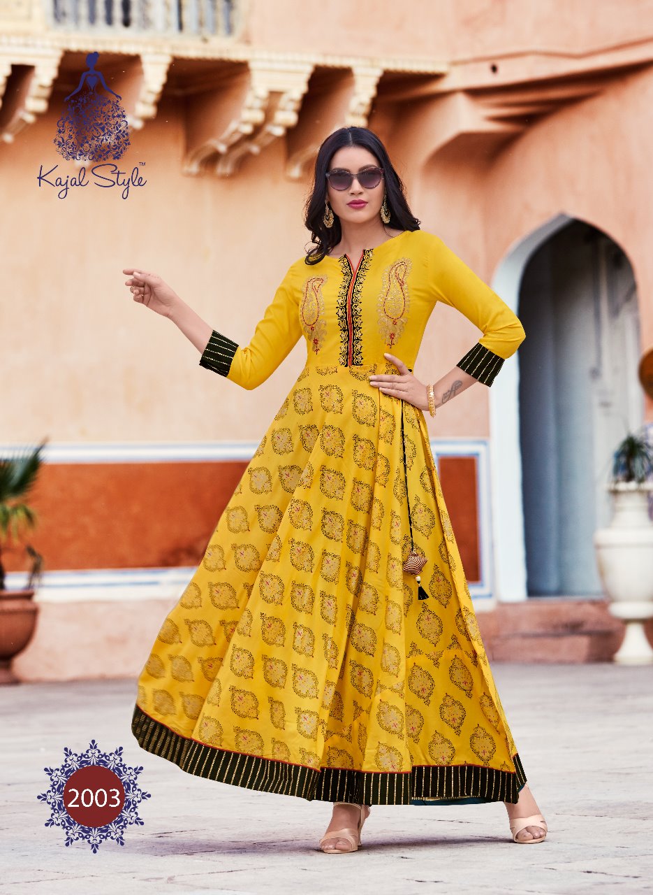 Colorbar Vol-2 By Kajal Style  2001 To 2008 Series Beautiful Collection Suits Stylish Fancy Colorful Casual Wear & Ethnic Wear Heavy Rayon Kurtis At Wholesale Price