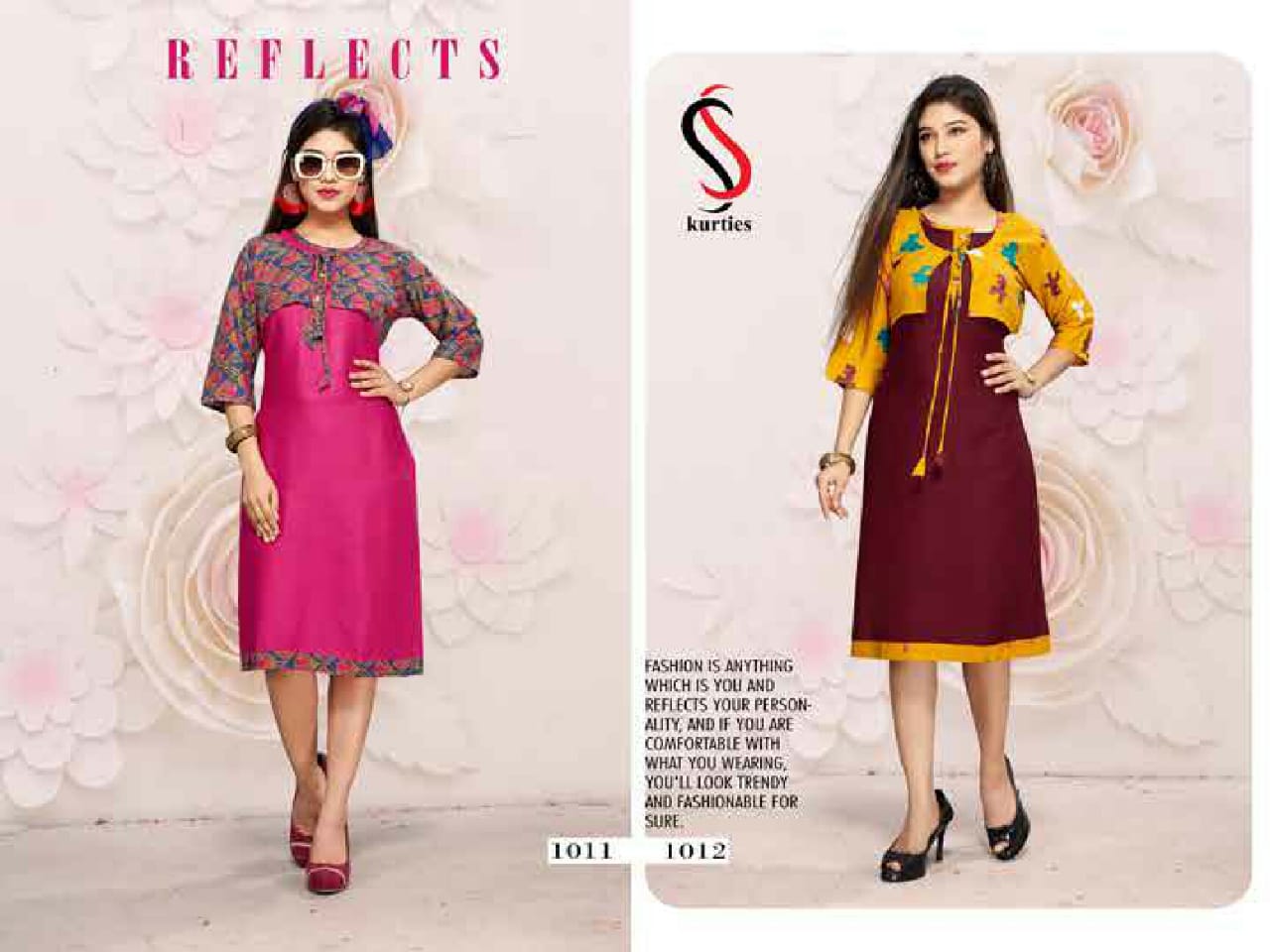 Dhwani By Ss Kurtis 1001 To 1012 Series Beautiful Colorful Stylish Fancy Casual Wear & Ethnic Wear & Ready To Wear Reyon Print Kurtis At Wholesale Price