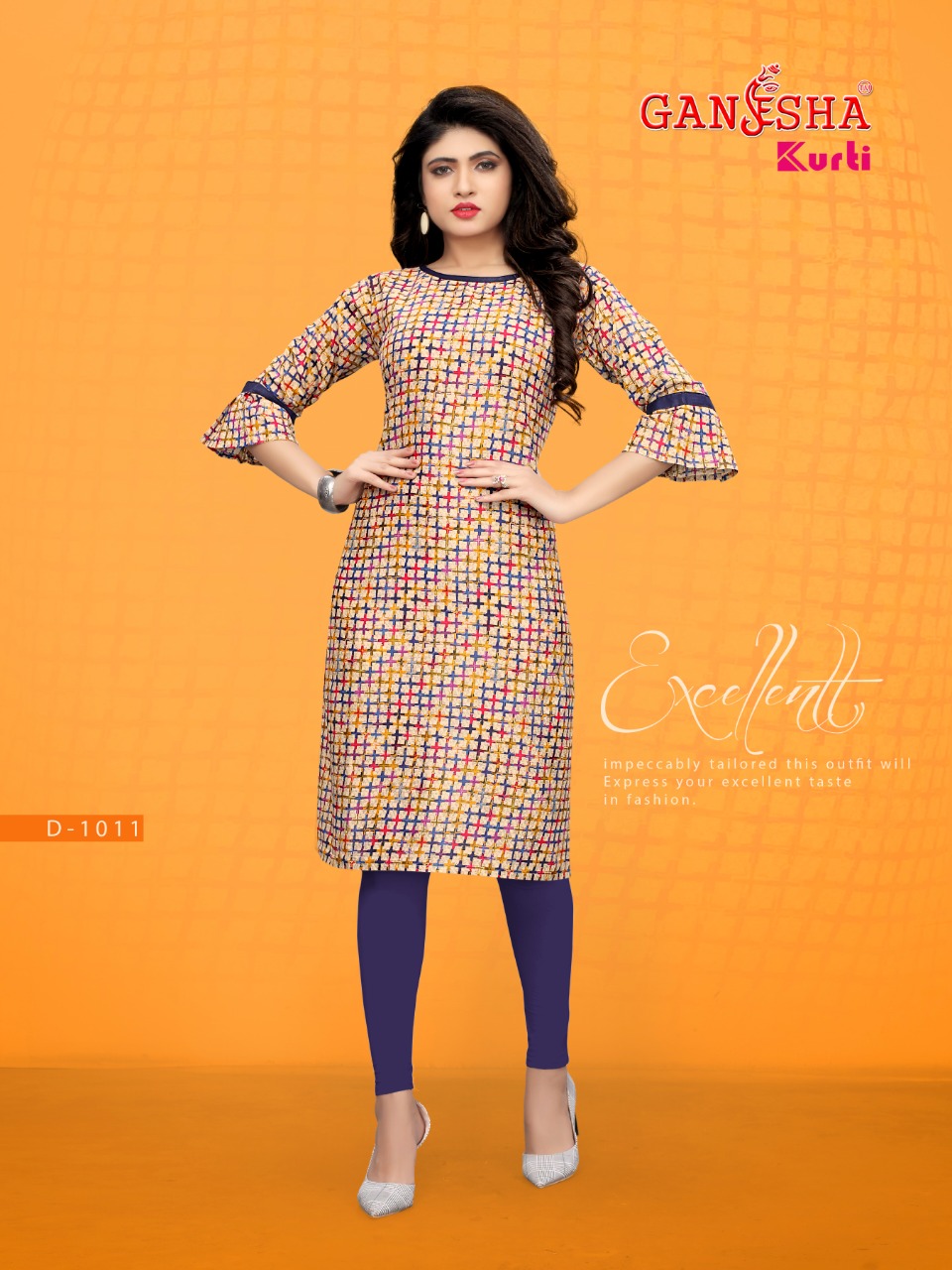 Ganesha Kurti By Ganesha 1008 To 1019 Series Beautiful Colorful Stylish Fancy Casual Wear & Ethnic Wear & Ready To Wear Pure Cotton Kurtis At Wholesale Price