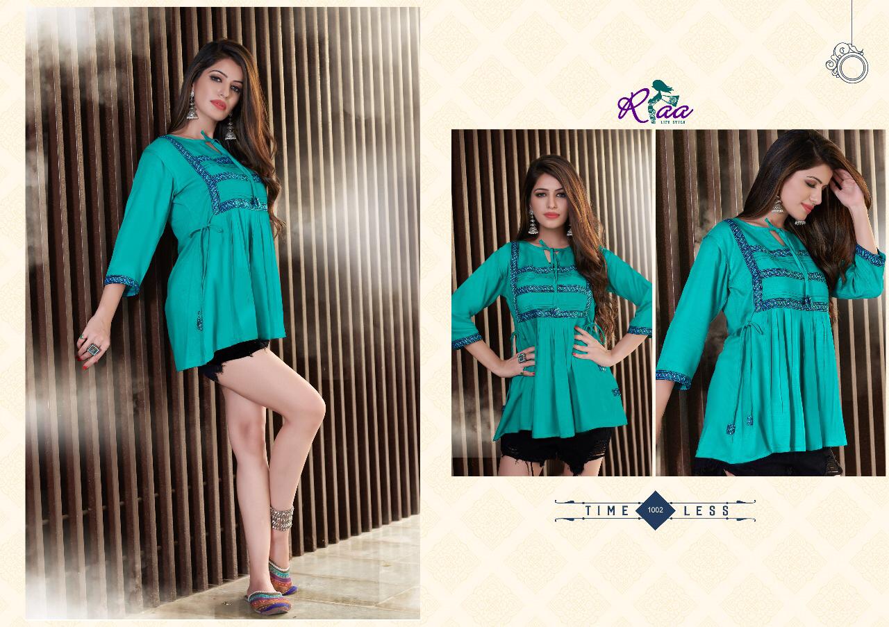 Gorivol-1 By Riaa Lifestyle 1001 To 1008 Series Indian Traditional Wear Collection Beautiful Stylish Fancy Colorful Party Wear & Occasional Wear Rayon Kurtis At Wholesale Price