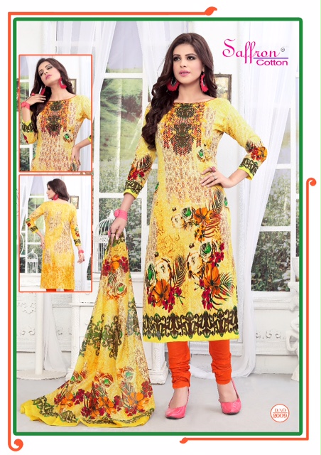 Gulzar Karachi Queen Vol-2 By Saffron Cotton 2001 To 2010 Series Colorful Beautiful Printed Casual Wear Cotton Un-stitched Dresses At Wholesale Price