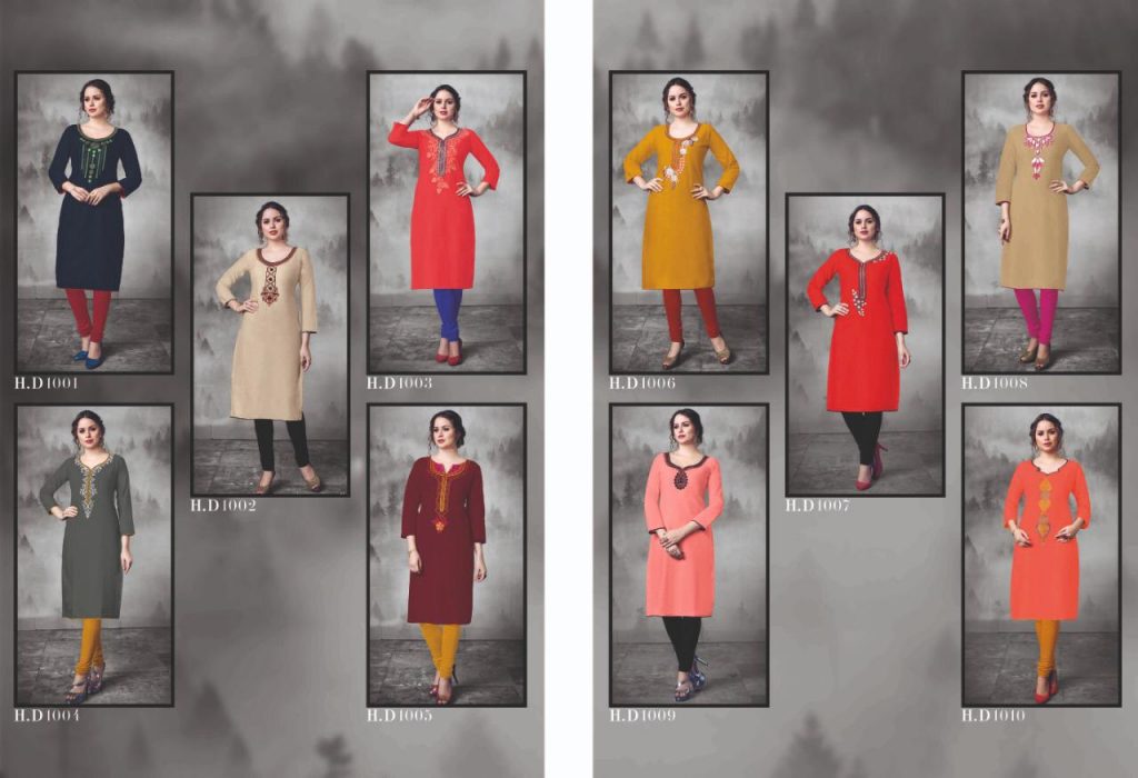 Heer By Iris 1001 To 1010 Series Indian Traditional Wear Collection Beautiful Stylish Fancy Colorful Party Wear & Occasional Wear Cotton Slub Kurtis At Wholesale Price