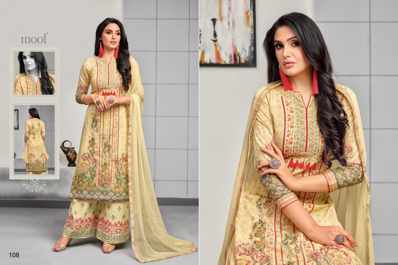 Mihira By Moof Fashion 108 To 115 Series Beautiful Suits Stylish Fancy Colorful Casual Wear & Ethnic Wear Collection Muslin Digital Printed Dresses At Wholesale Price