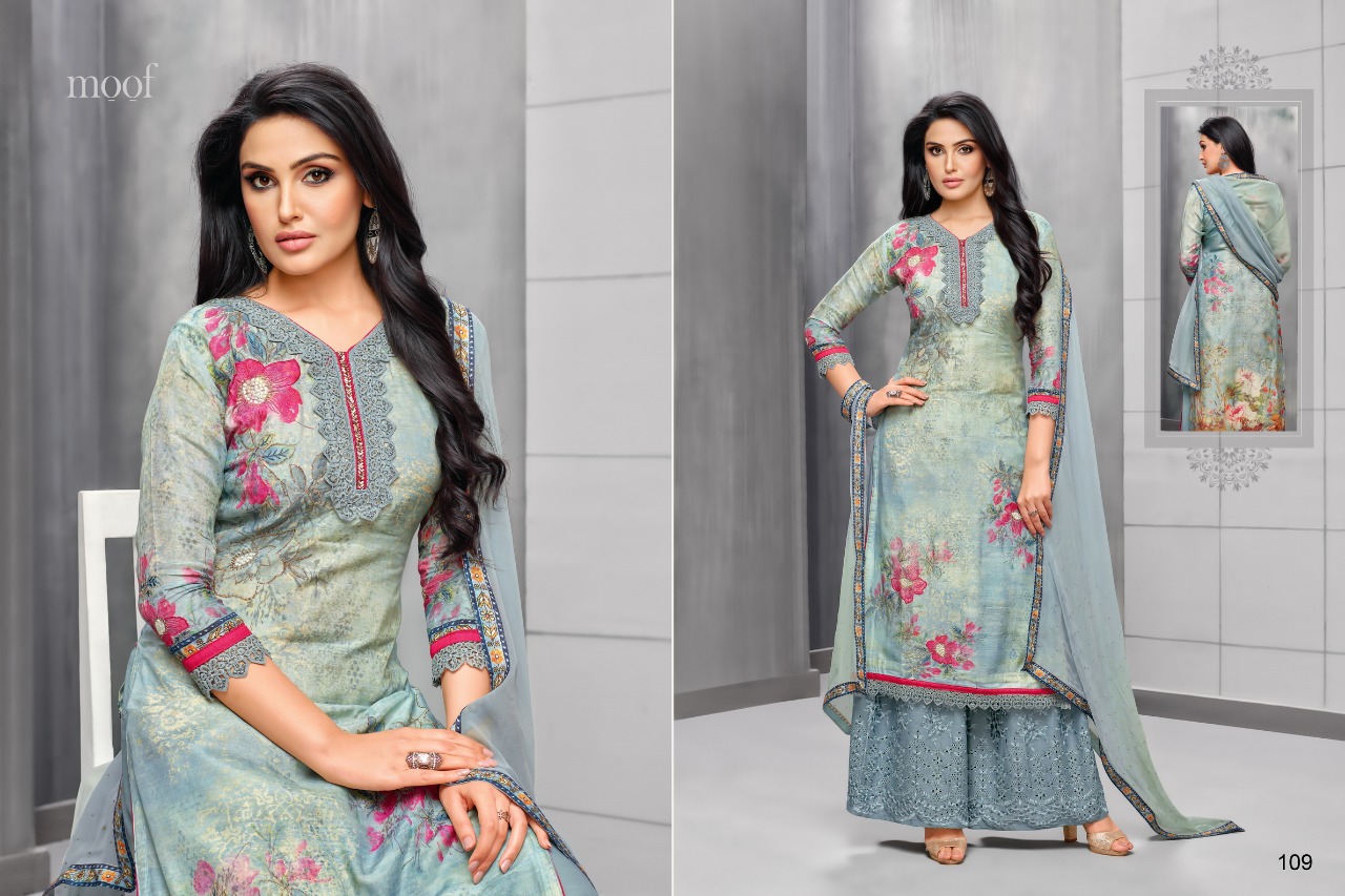 Mihira By Moof Fashion 108 To 115 Series Beautiful Suits Stylish Fancy Colorful Casual Wear & Ethnic Wear Collection Muslin Digital Printed Dresses At Wholesale Price
